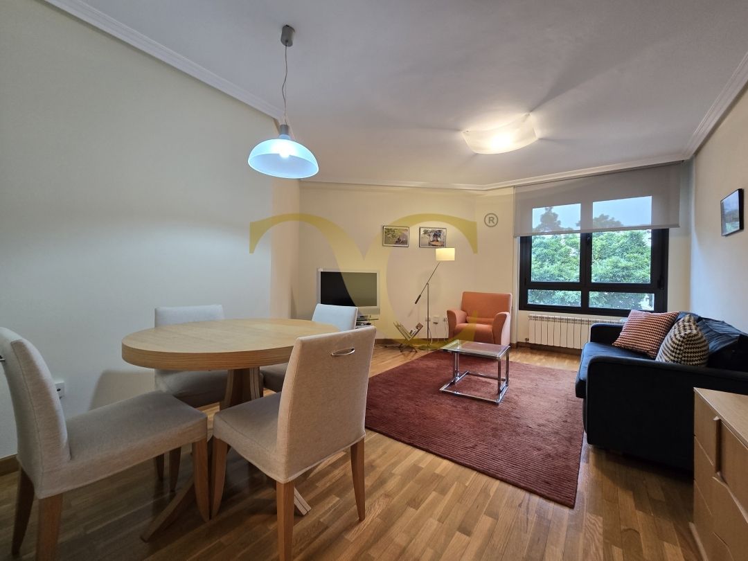 Living room of Flat for sale in Oviedo   with Heating, Storage room and Furnished