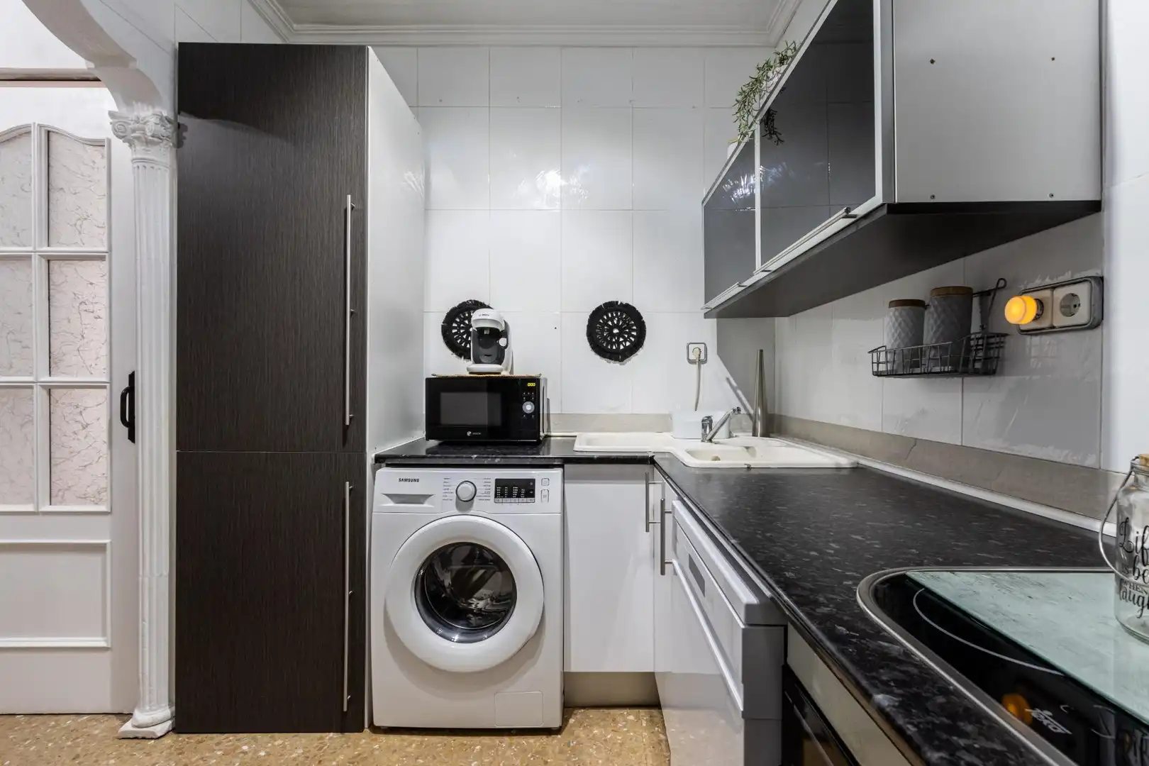 Kitchen of Flat for sale in Sabadell  with Heating, Storage room and Balcony