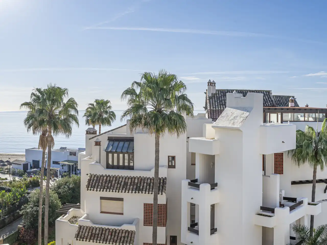 Exterior view of Duplexes for sale in Estepona  with Air Conditioner, Heating and Terrace