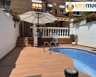 Terrassa de Casa adosada de lloguer en Castelldefels amb Calefacció, Jardí privat i Parquet