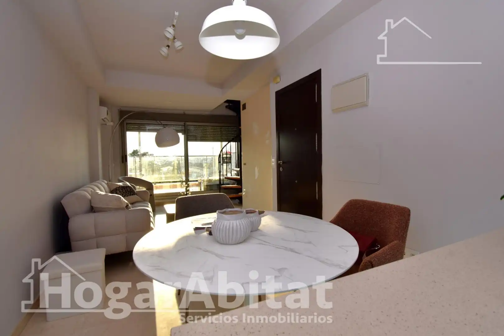 Sala de estar de Ático en venta en Albal con Aire acondicionado, Calefacción y Terraza