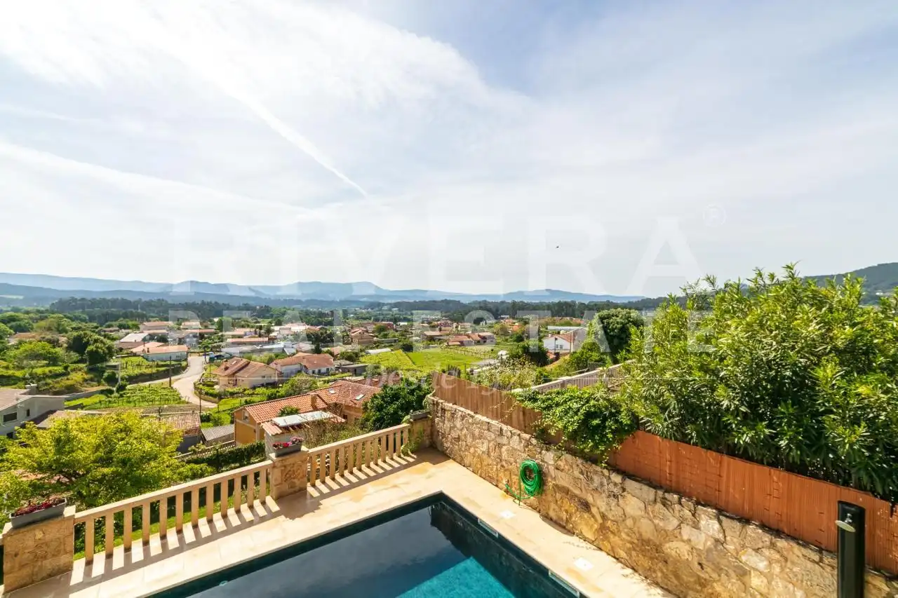 Terraza de Casa o chalet en venta en O Rosal   con Calefacción, Jardín privado y Terraza