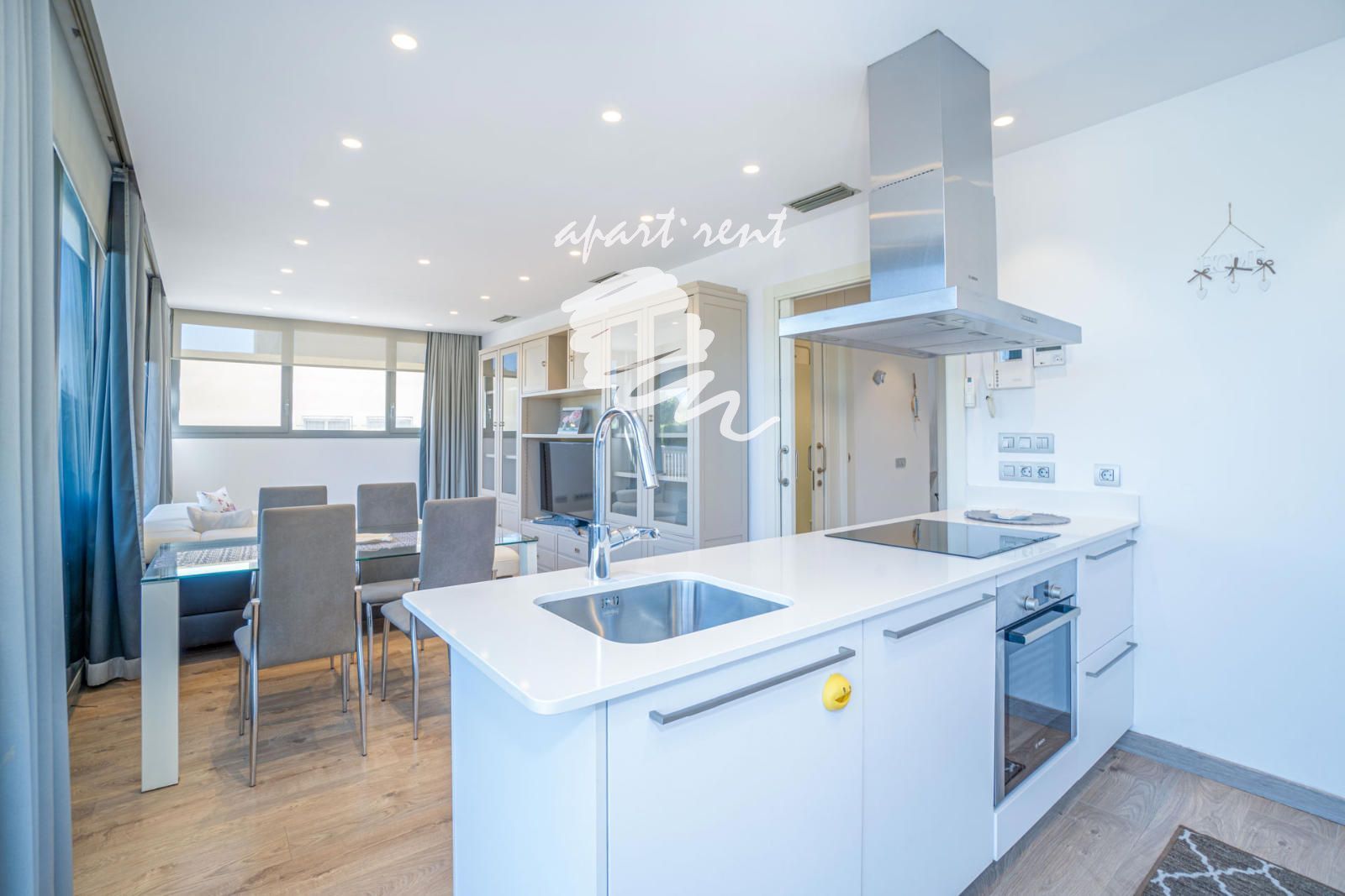 Kitchen of Flat for sale in Roses  with Air Conditioner, Heating and Private garden