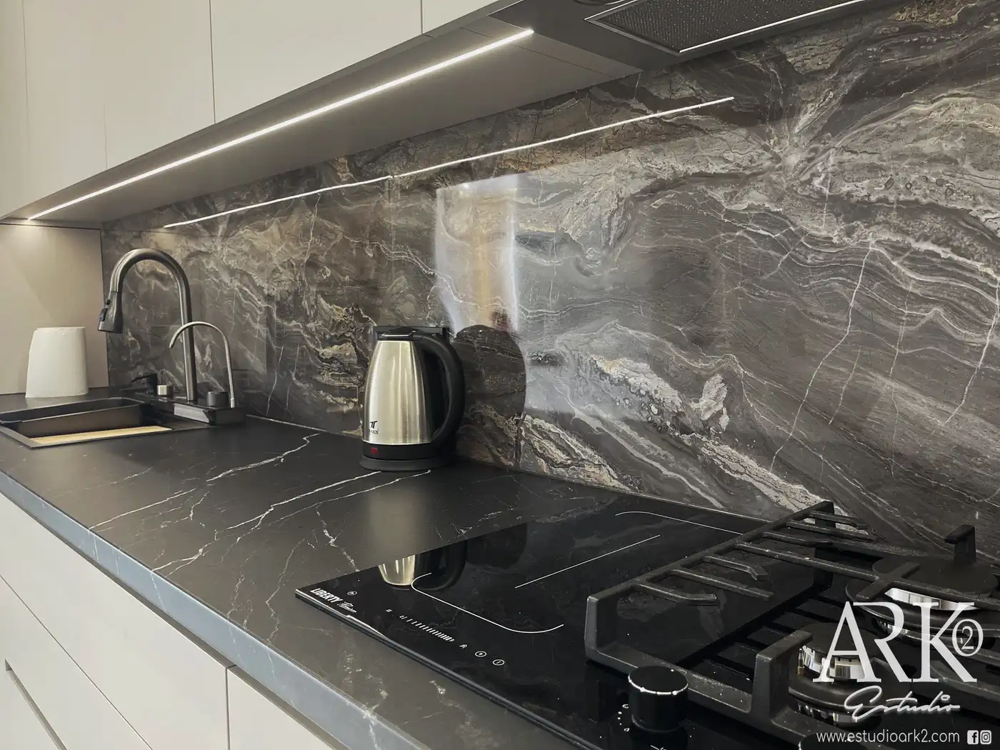 Kitchen of Apartments for sale in Gandia  with Air Conditioner, Terrace and Furnished