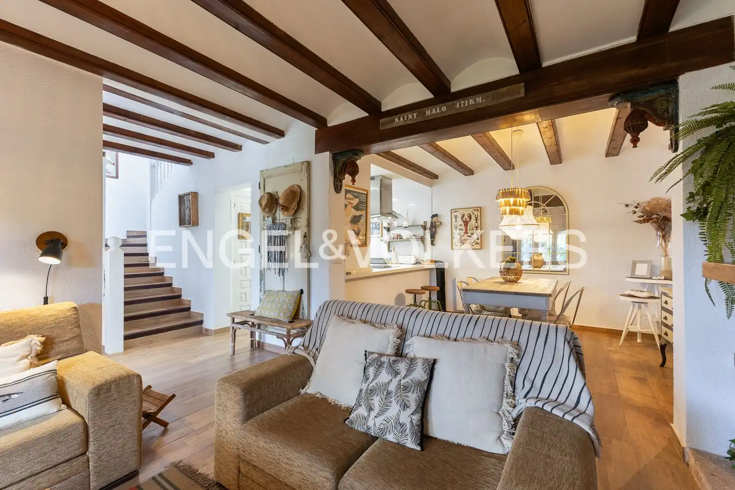 Sala de estar de Casa o chalet de alquiler en Jávea / Xàbia con Calefacción, Parquet y Terraza