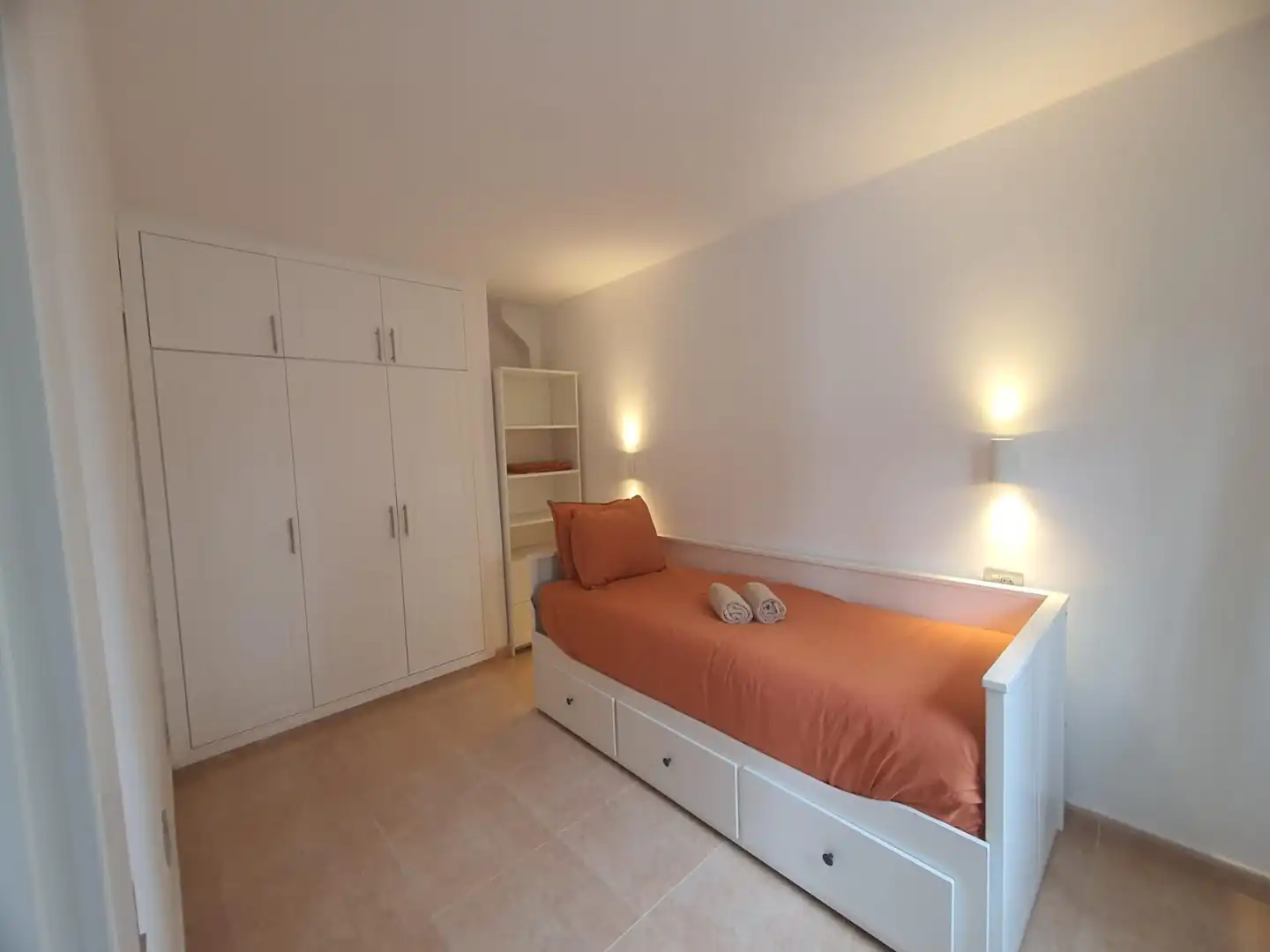 Bedroom of Apartments for rent in La Oliva  with Air Conditioner, Terrace and Furnished