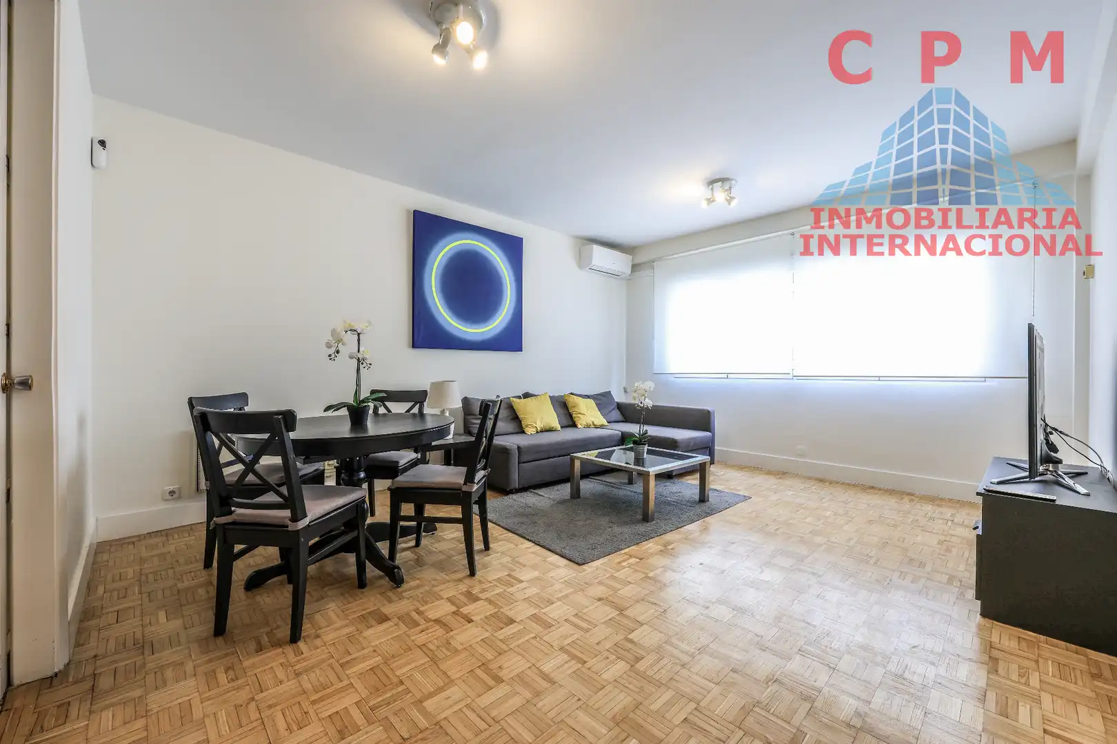 Sala de estar de Piso de alquiler en Madrid con Aire acondicionado, Calefacción y Parquet