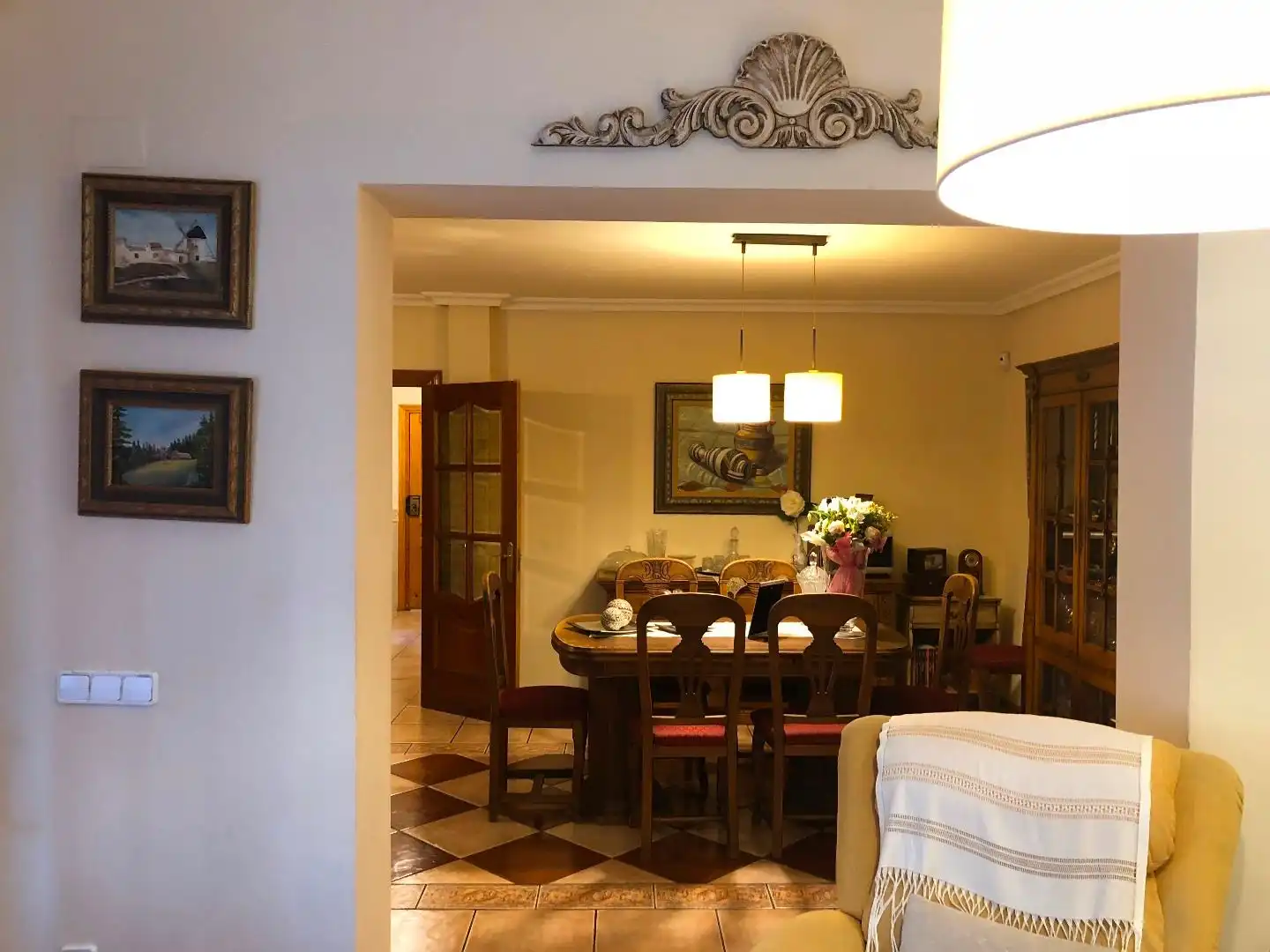 Dining room of Houses for sale in Alcázar de San Juan  with Air Conditioner, Heating and Private garden