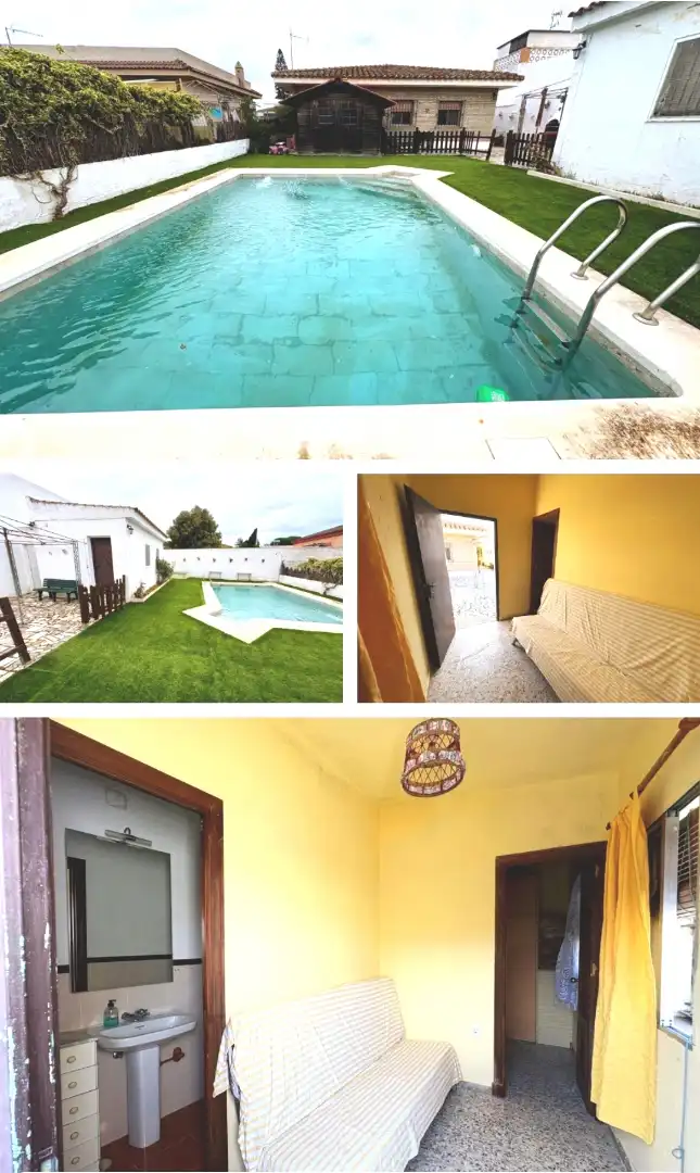 Piscina de Casa o xalet en venda en El Puerto de Santa María amb Jardí privat, Terrassa i Traster