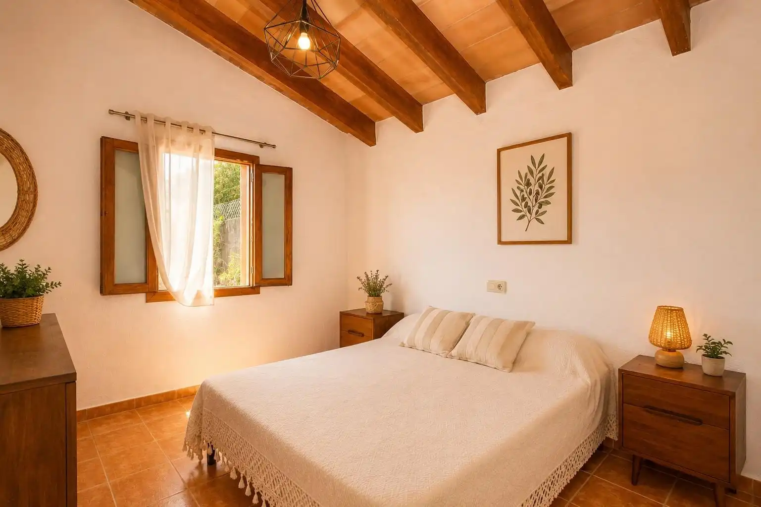 Habitación de Finca rústica de alquiler en Muro con Piscina