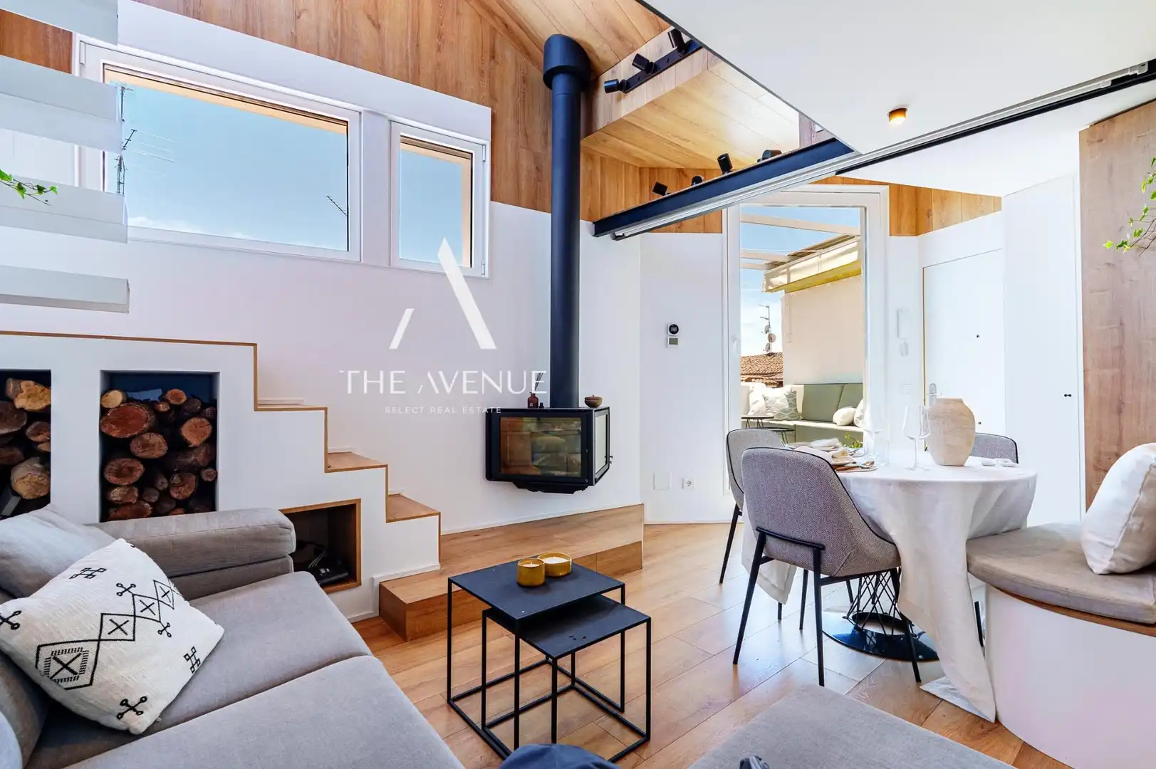 Sala de estar de Ático en venta en Madrid con Aire acondicionado, Calefacción y Terraza