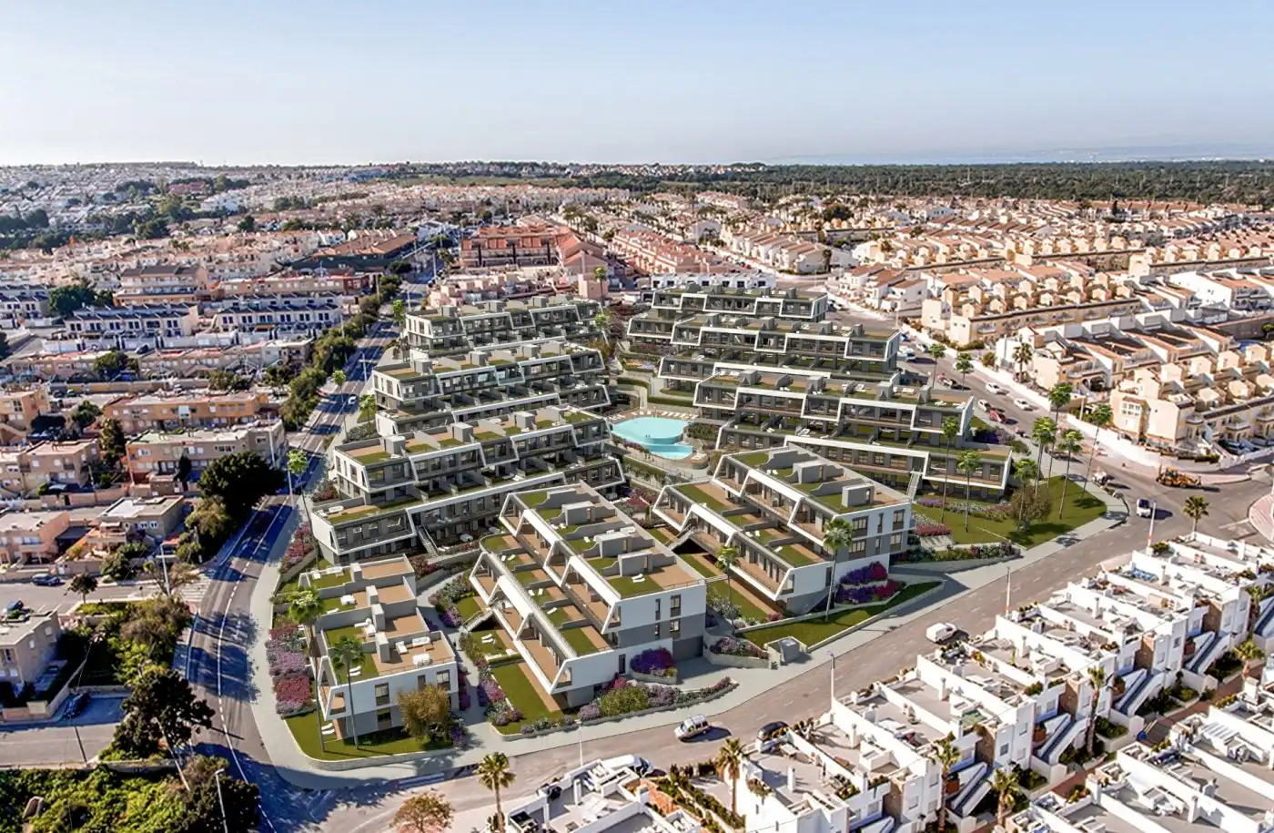 Vista exterior de Apartament en venda en Santa Pola amb Aire condicionat, Jardí privat i Terrassa