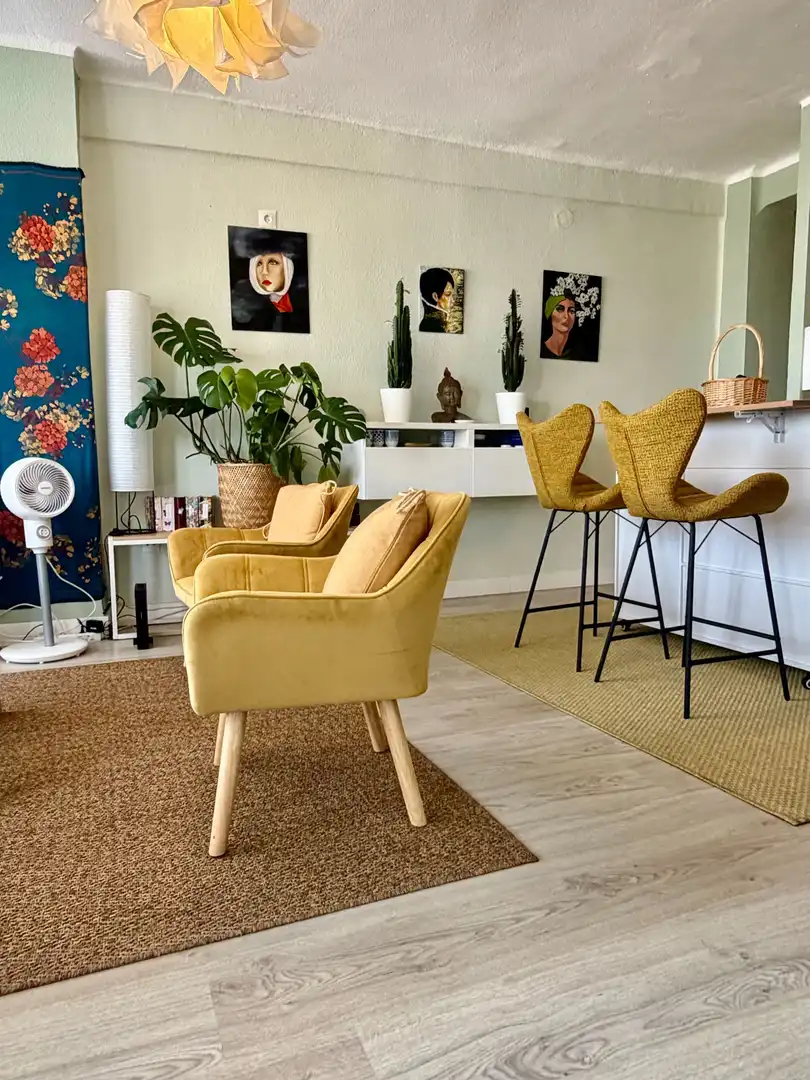 Sala de estar de Piso en venta en Málaga con Calefacción y Terraza