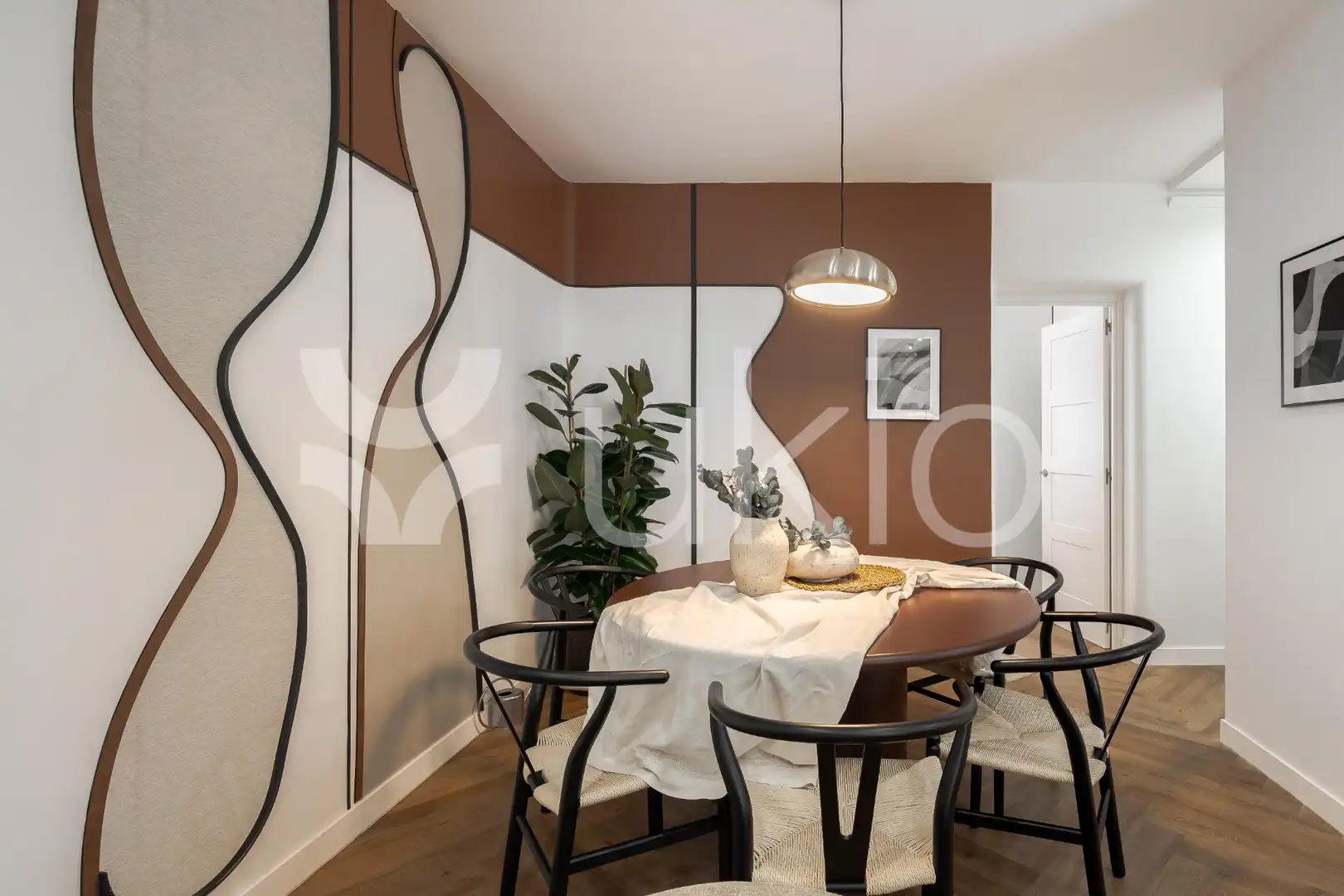 Dining room of Apartments for rent in Madrid  with Air Conditioner, Heating and Furnished