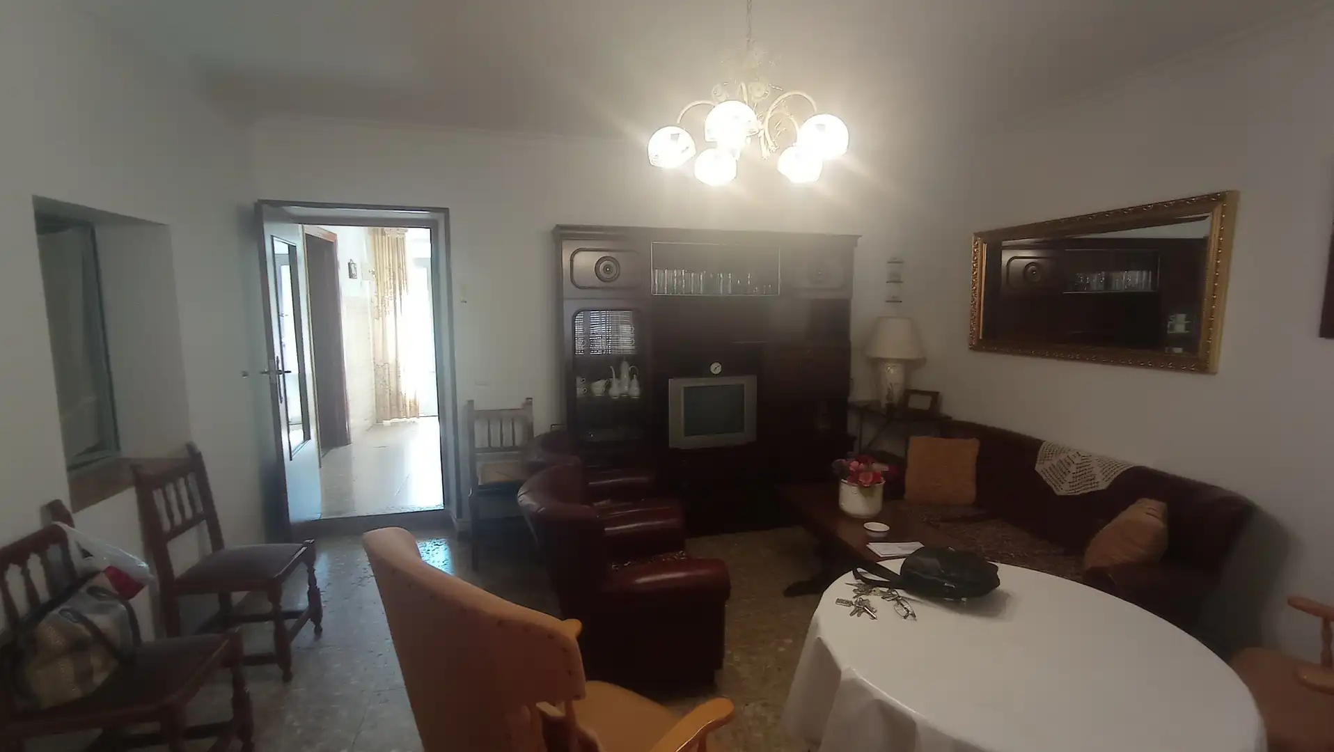 Sala de estar de Casa o chalet en venta en Corral de Calatrava con Calefacción, Trastero y Amueblado