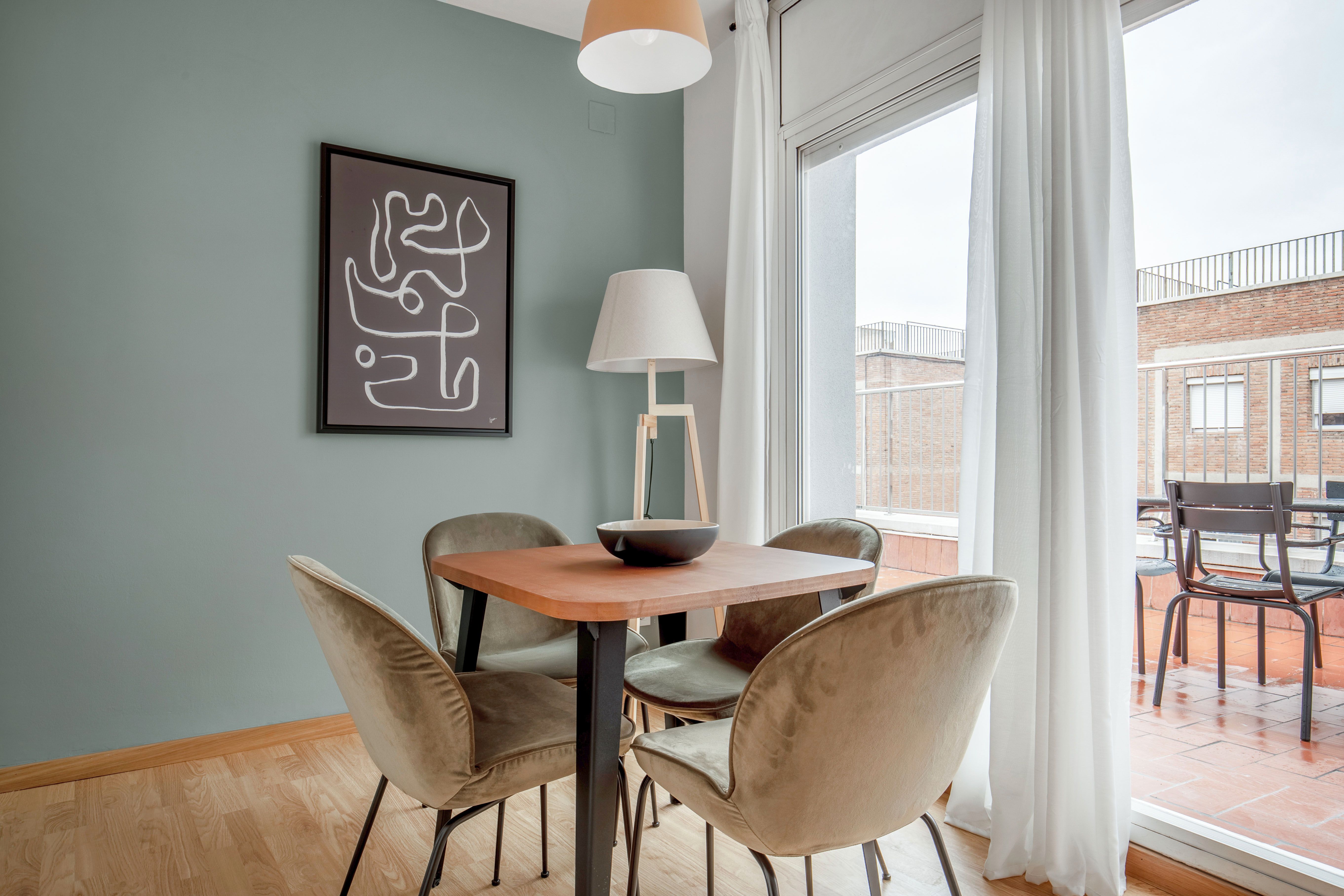 Dining room of Attic for sale in  Barcelona Capital  with Air Conditioner, Heating and Terrace