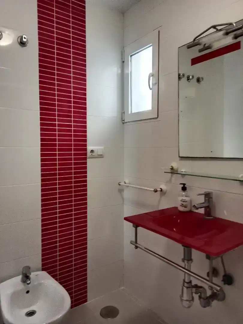 Bany de Dúplex de lloguer en San Javier amb Aire condicionat, Moblat i Forn
