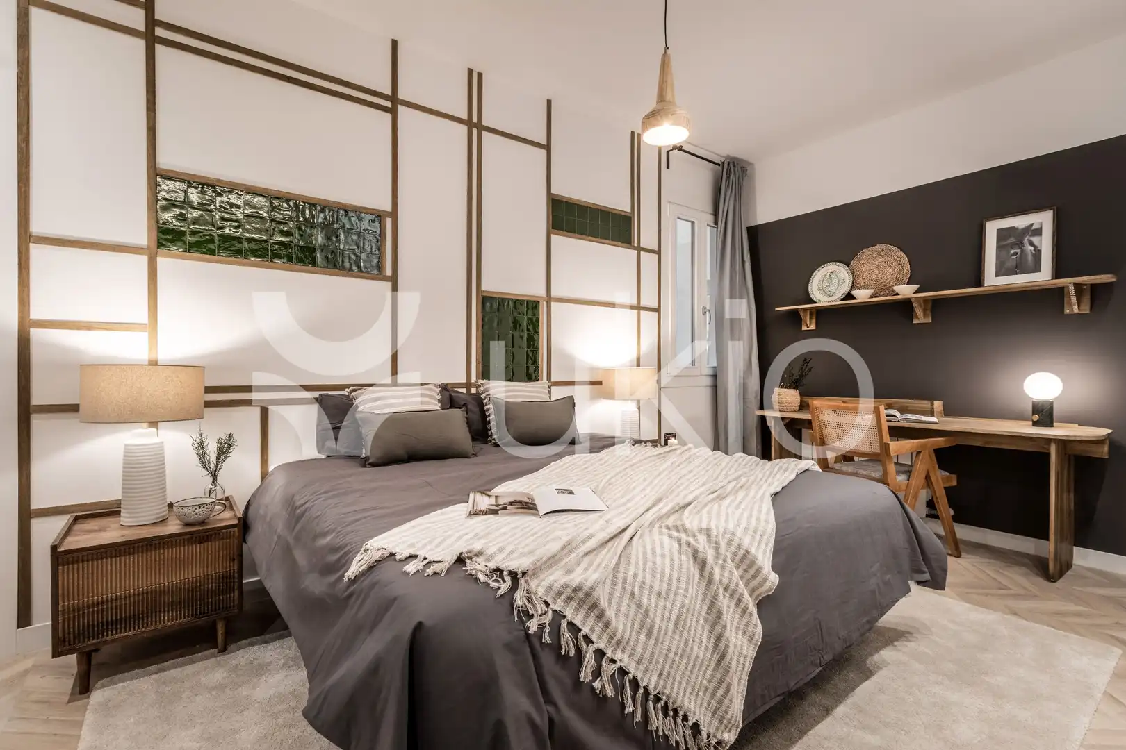 Habitación de Apartamento de alquiler en Madrid con Aire acondicionado, Calefacción y Amueblado