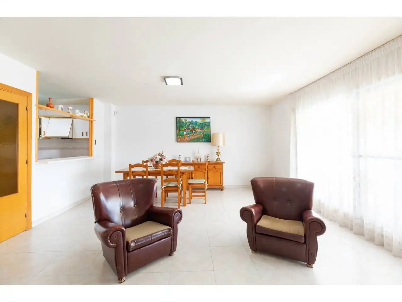 Living room of Flat for sale in Cambrils  with Air Conditioner, Terrace and Furnished