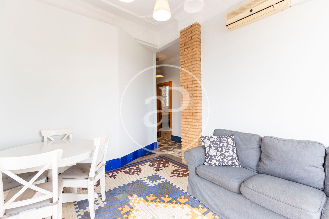 Bedroom of Flat for rent in  Valencia Capital  with Air Conditioner, Heating and Furnished