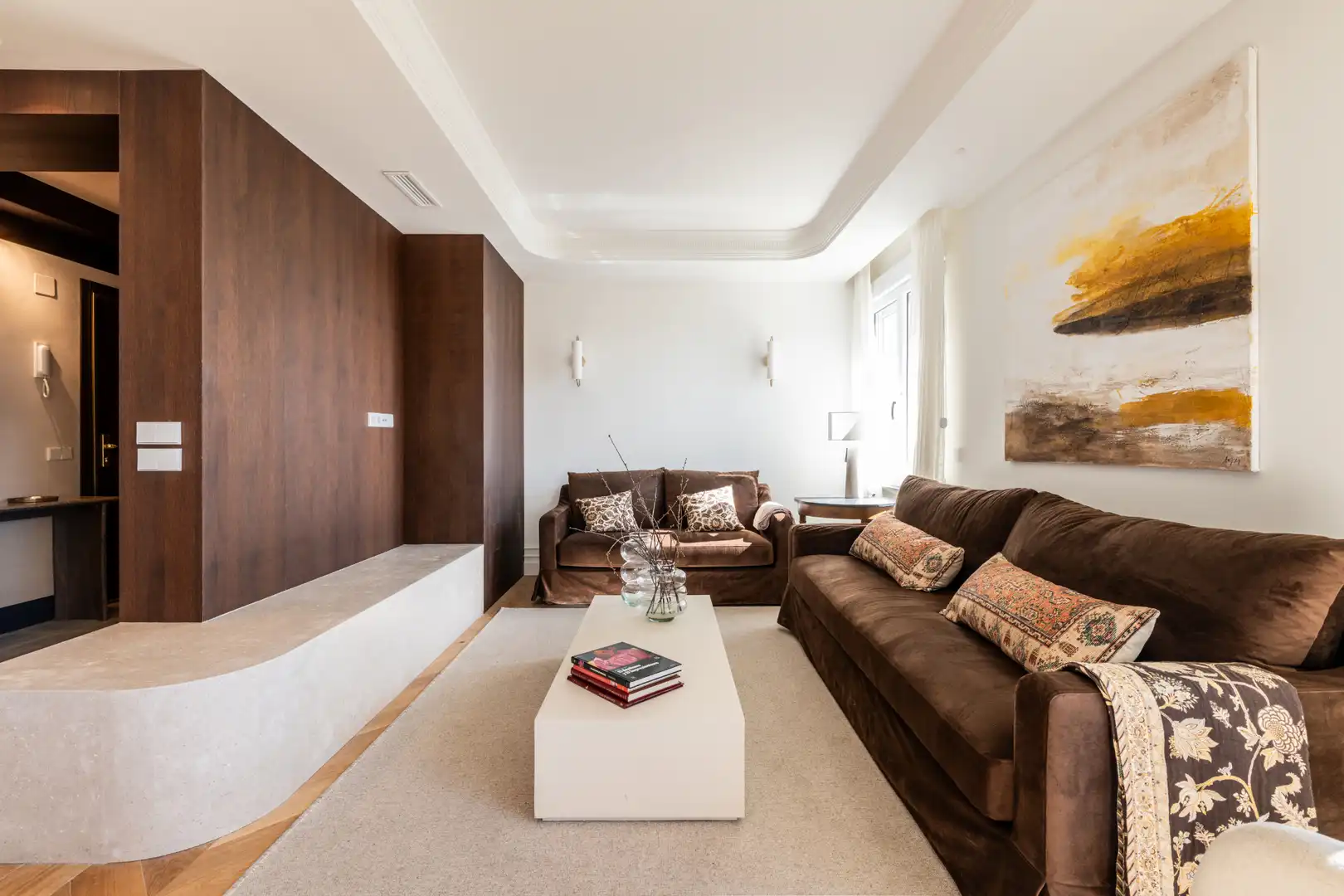 Sala de estar de Ático en venta en Madrid con Aire acondicionado, Calefacción y Terraza