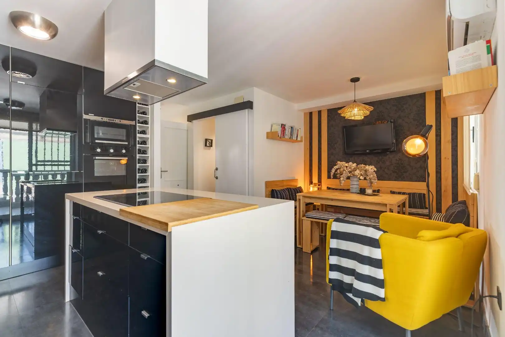 Cocina de Casa adosada en venta en Benimuslem con Aire acondicionado, Calefacción y Parquet