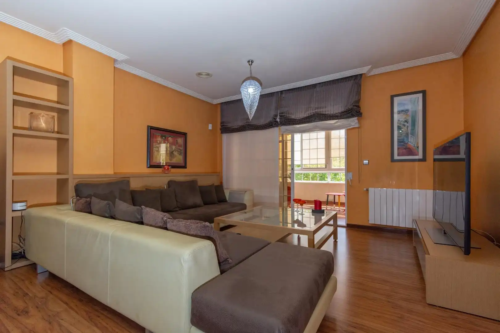 Sala de estar de Casa o chalet en venta en Fuente Álamo de Murcia con Aire acondicionado, Calefacción y Parquet