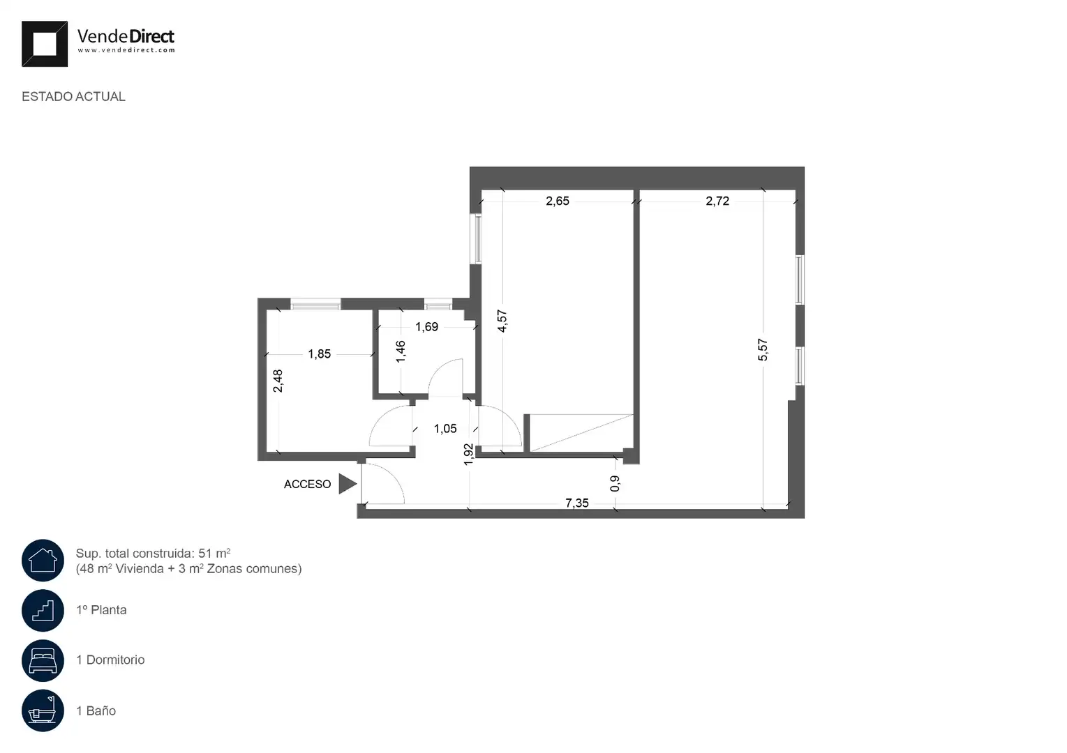 Piso en venta en Madrid con Aire acondicionado, Calefacción y Parquet