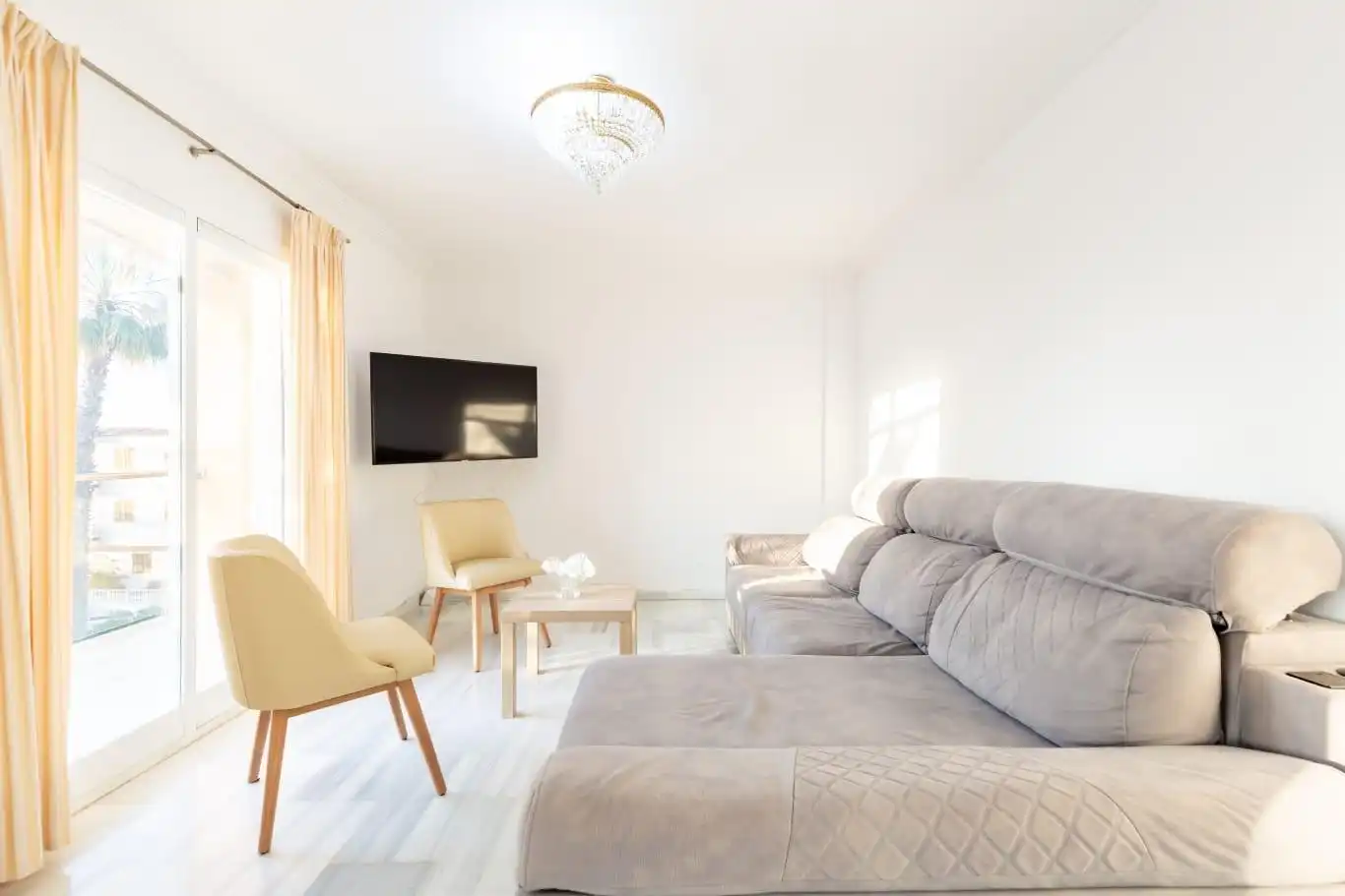 Sala d'estar de Àtic en venda en Santa Margalida amb Aire condicionat, Terrassa i Moblat