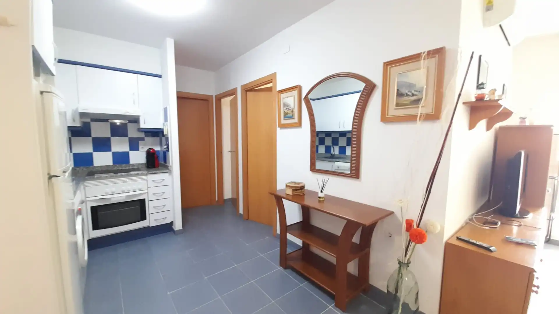 Cocina de Apartamento de alquiler en Oropesa del Mar / Orpesa con Aire acondicionado, Terraza y Amueblado
