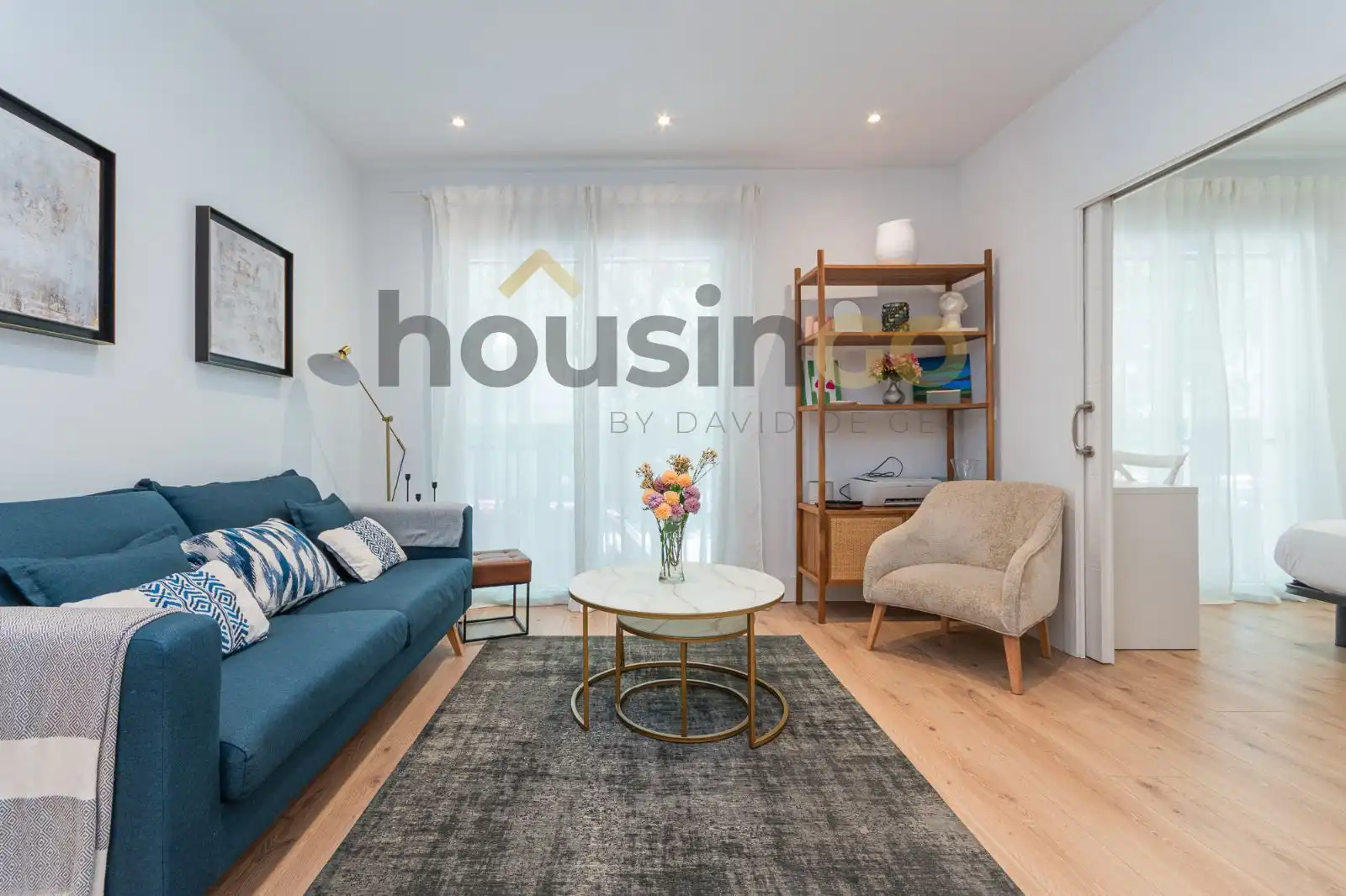 Sala de estar de Piso de alquiler en Madrid con Aire acondicionado, Calefacción y Terraza