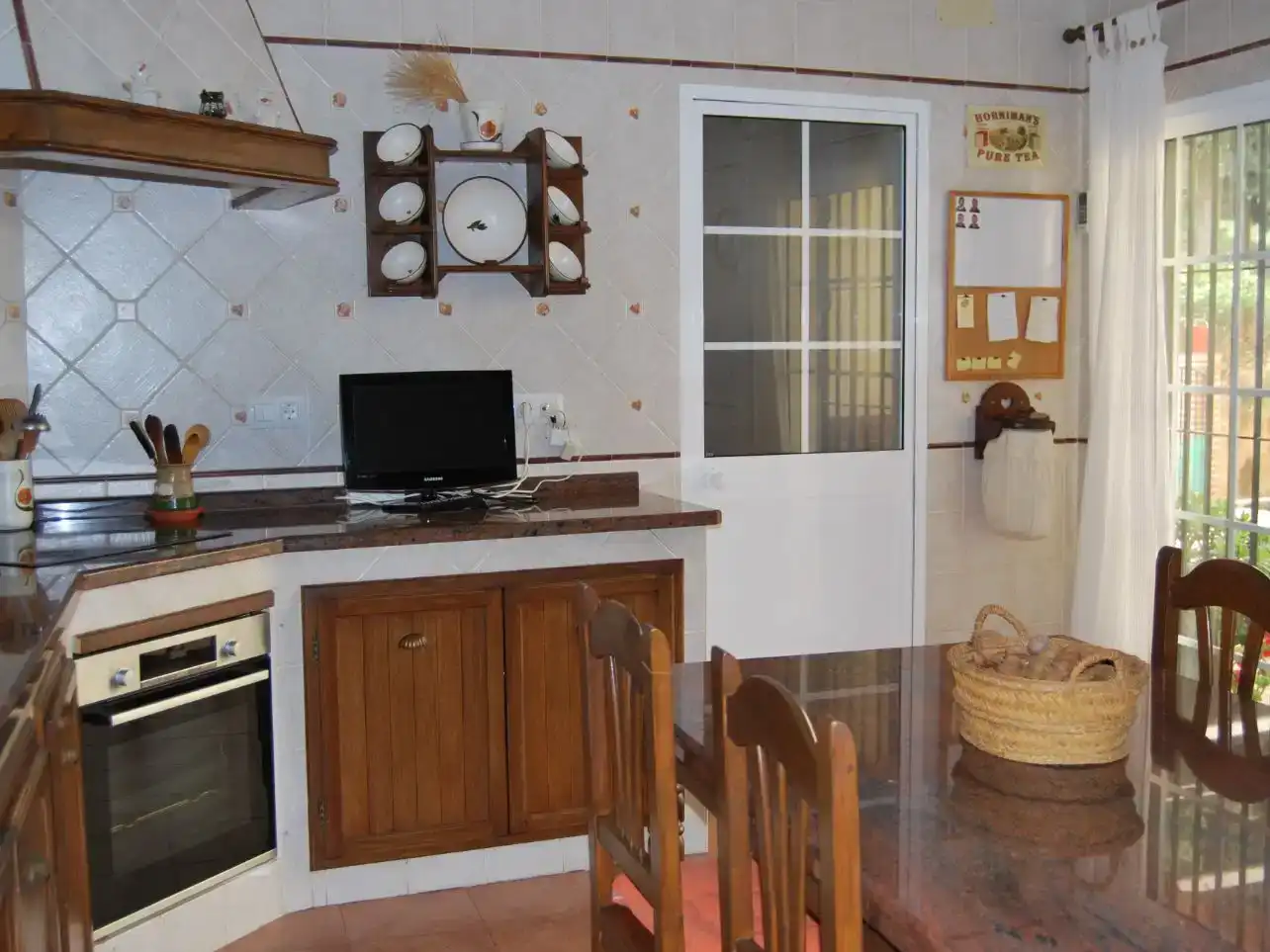 Cuina de Finca rústica en venda en Antequera amb Aire condicionat i Piscina