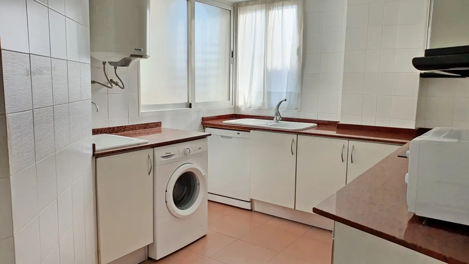 Küche von Wohnungen zur Miete in Gandia mit Terrasse, Möbliert und Ofen