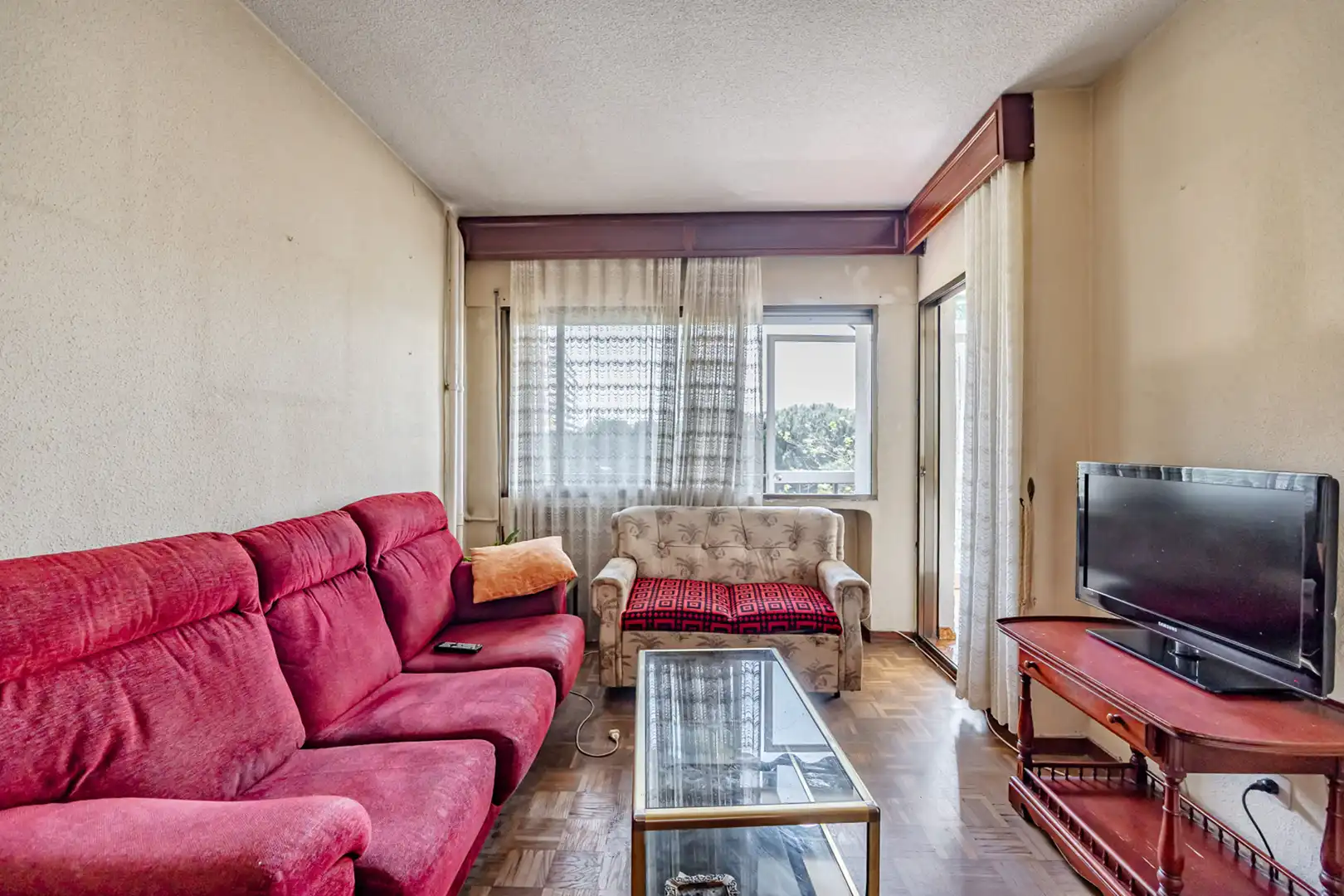 Wohnzimmer von Wohnung zum Verkauf in Madrid mit Heizung, Terrasse und Möbliert