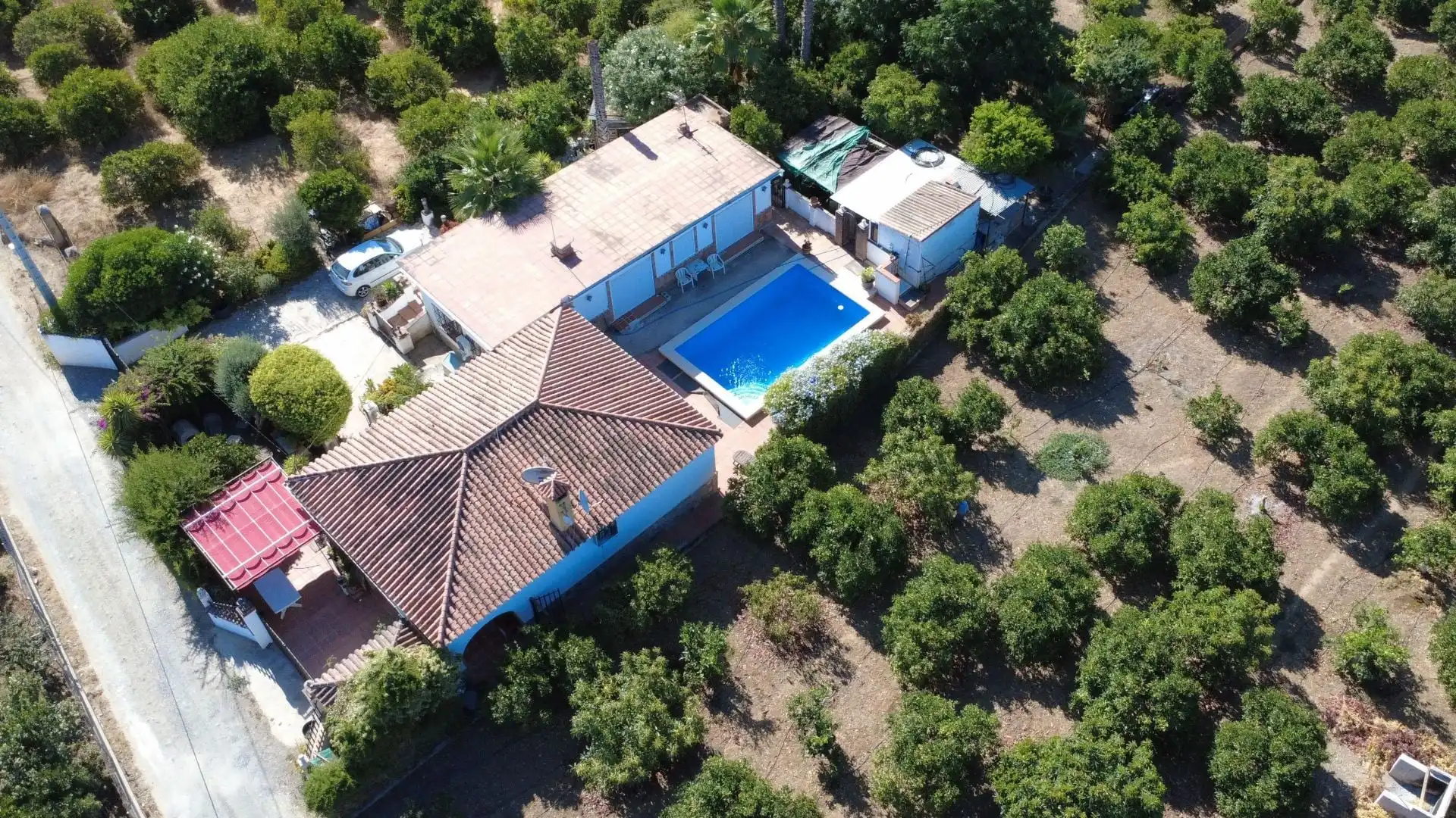 Exterior view of Country homes for sale in Alhaurín El Grande  with Air Conditioner and Swimming Pool