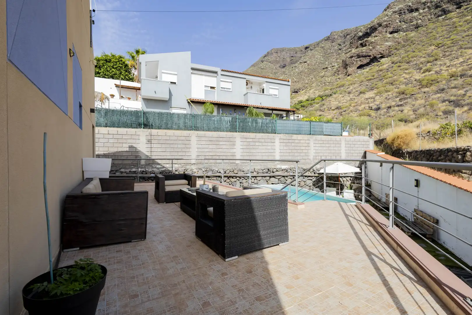 Terrasse von Haus oder Chalet zur Miete in Araya