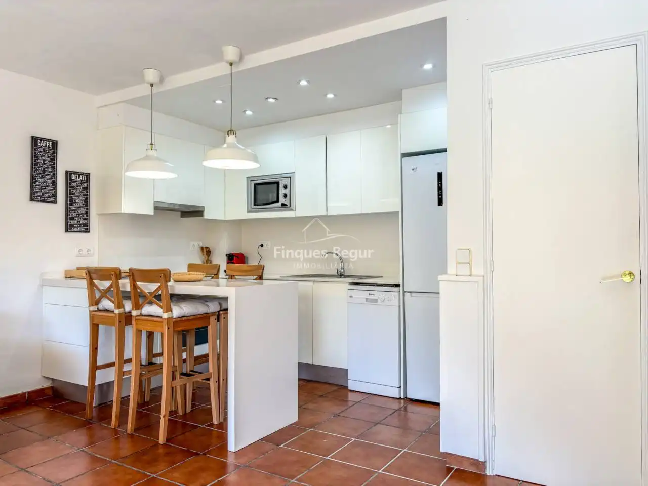 Kitchen of Apartments for sale in Begur  with Terrace, Furnished and Balcony