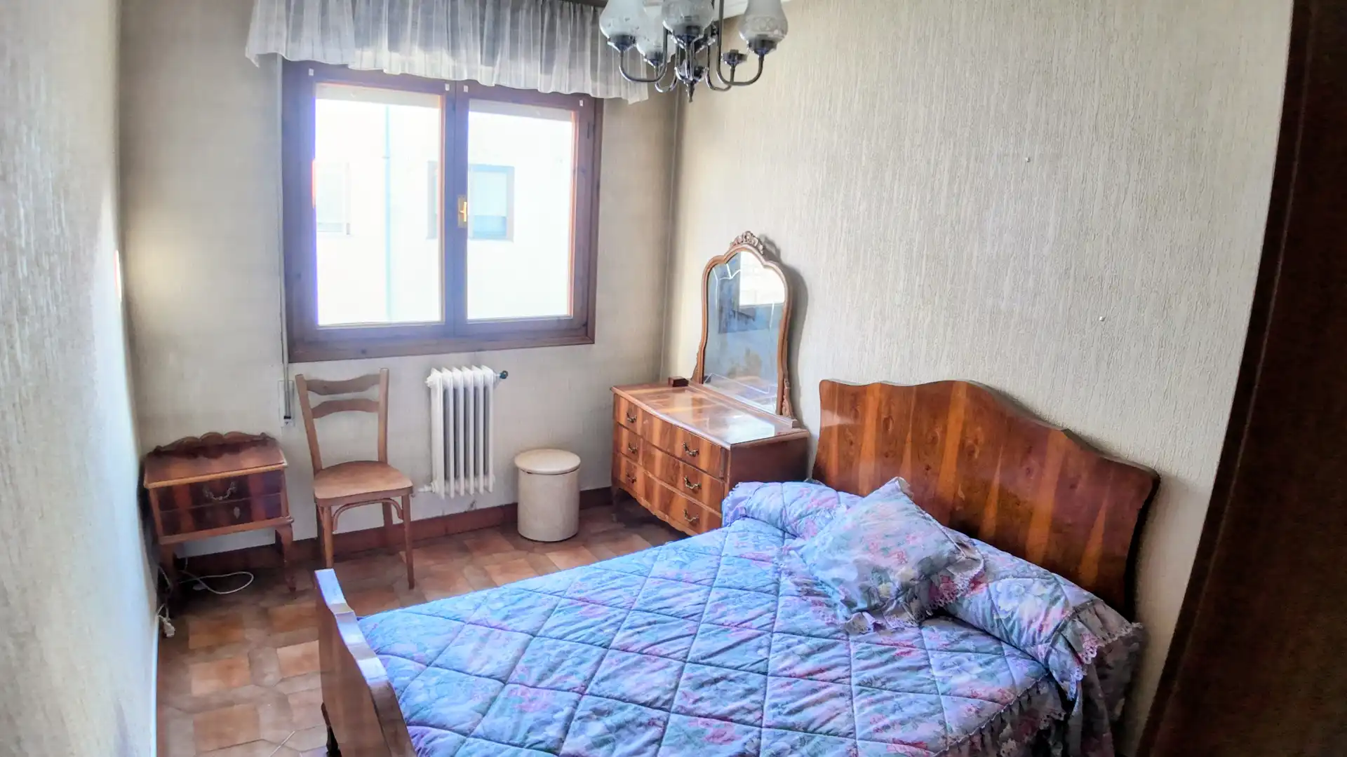 Bedroom of Flat for sale in Herrera de Pisuerga  with Heating, Terrace and Furnished