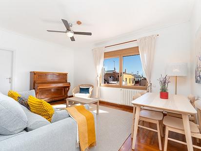 Living room of Attic for sale in  Barcelona Capital  with Air Conditioner, Heating and Parquet flooring