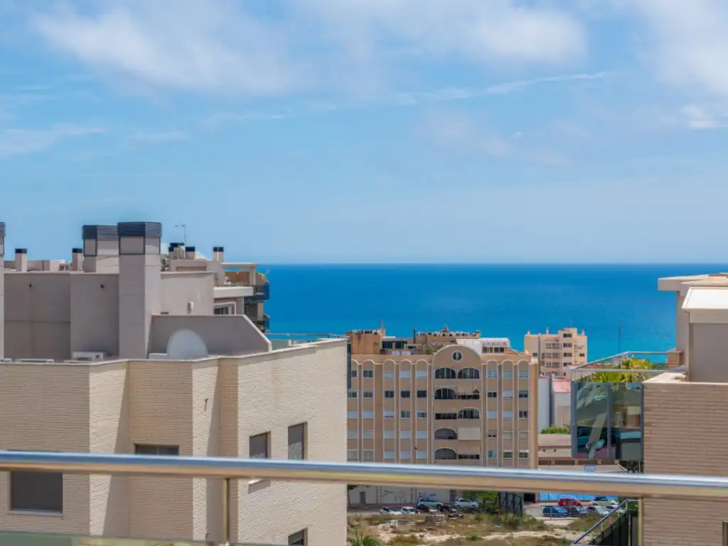 Exterior view of Attic for sale in El Campello  with Air Conditioner, Private garden and Terrace