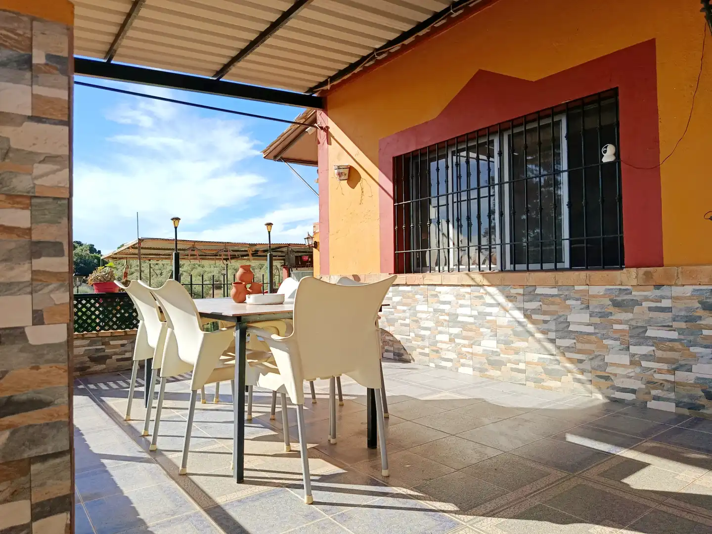 Terrassa de Finca rústica en venda en Paterna del Campo amb Aire condicionat, Jardí privat i Terrassa