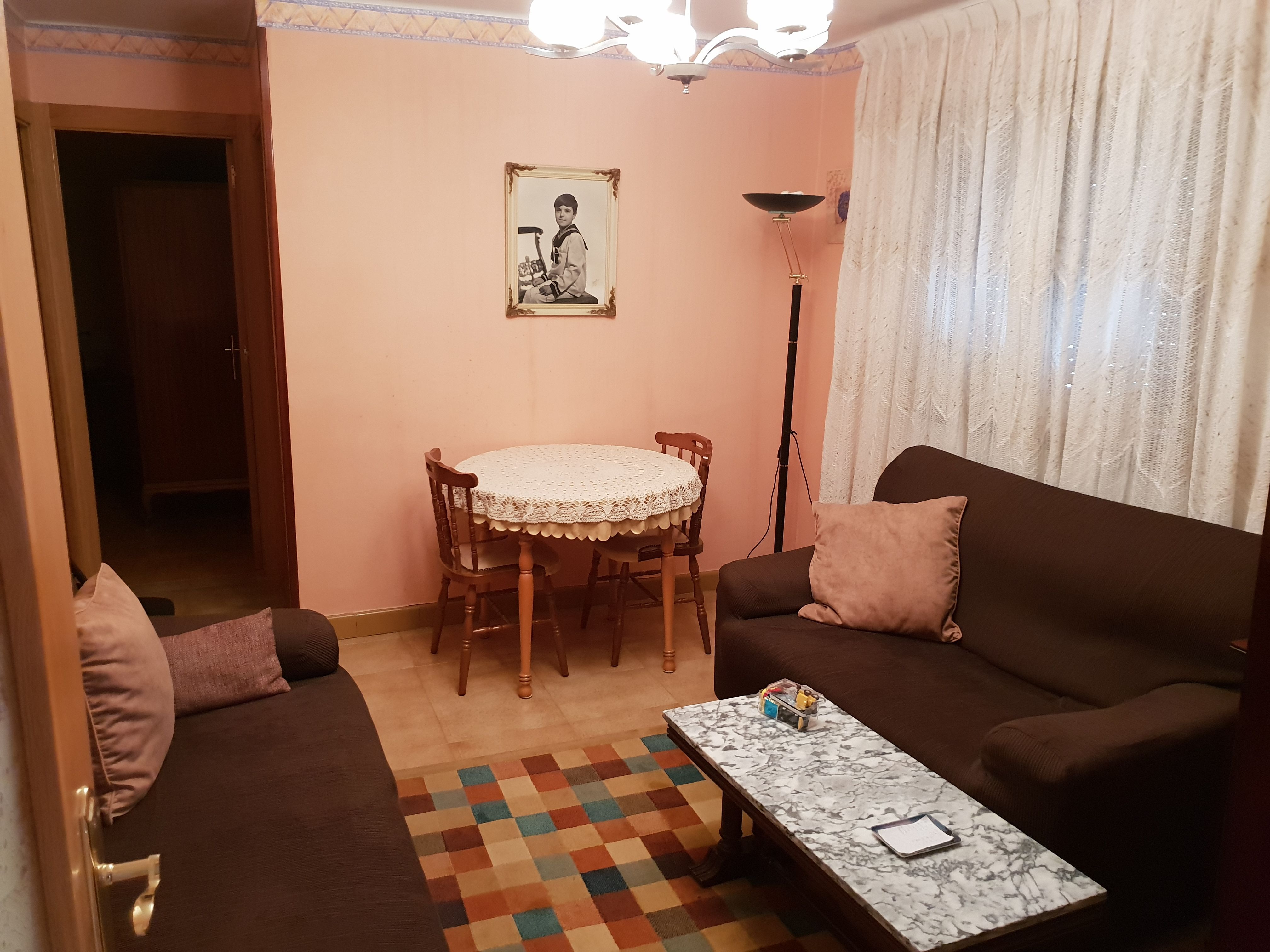 Living room of Flat for sale in Caso  with Storage room and Furnished
