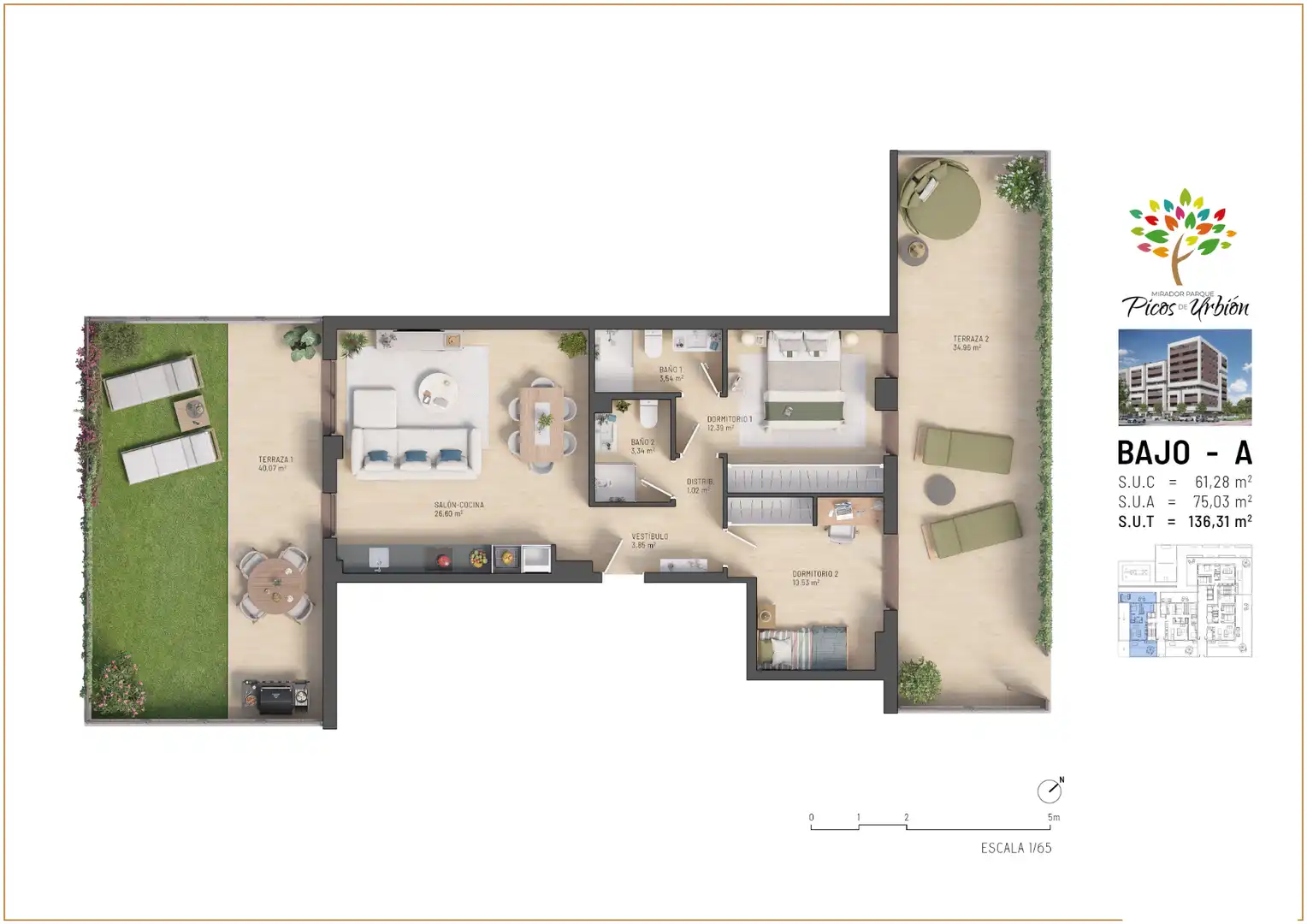 Planta baja en venta en  Logroño con Calefacción, Terraza y Trastero