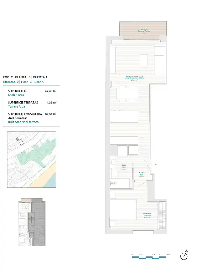 Appartement compact avec terrasse à vendre à Centro Urbano, imagen 19