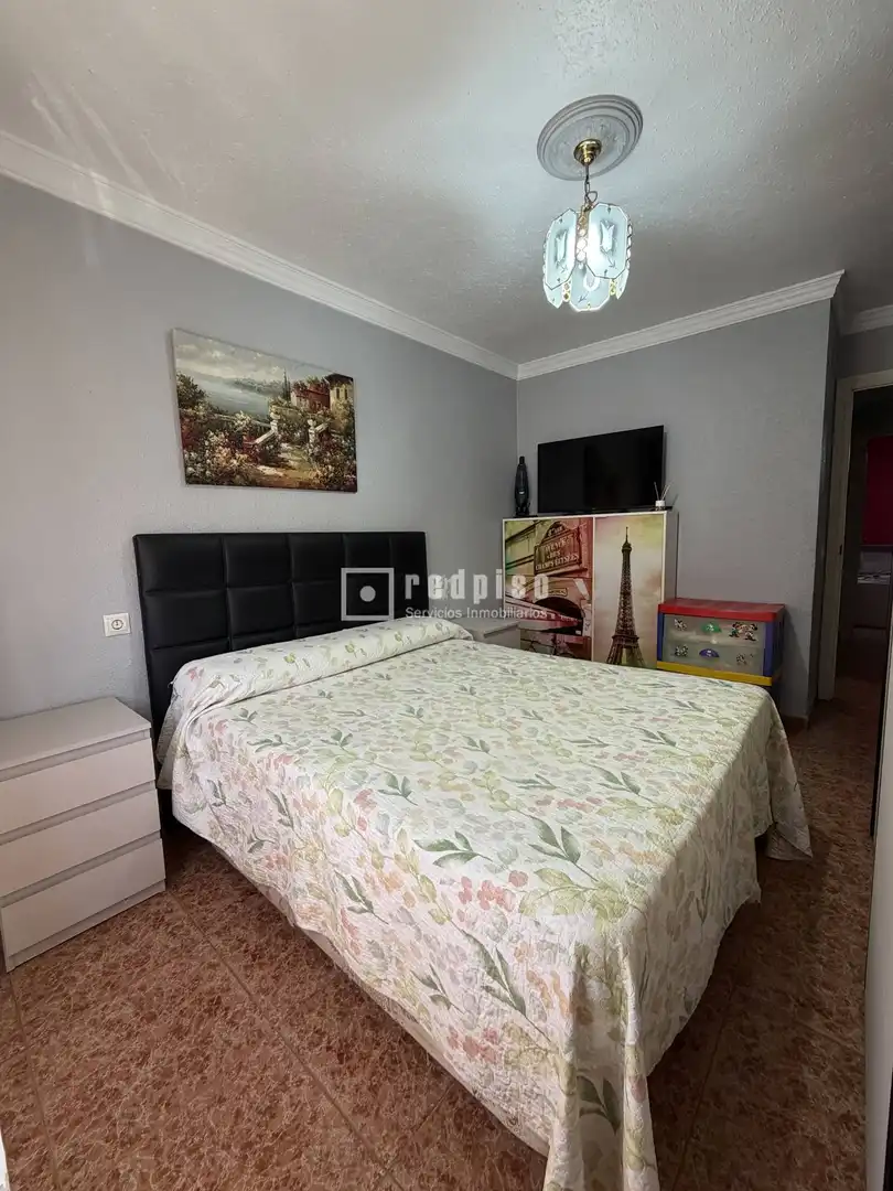 Bedroom of Flat for sale in Málaga