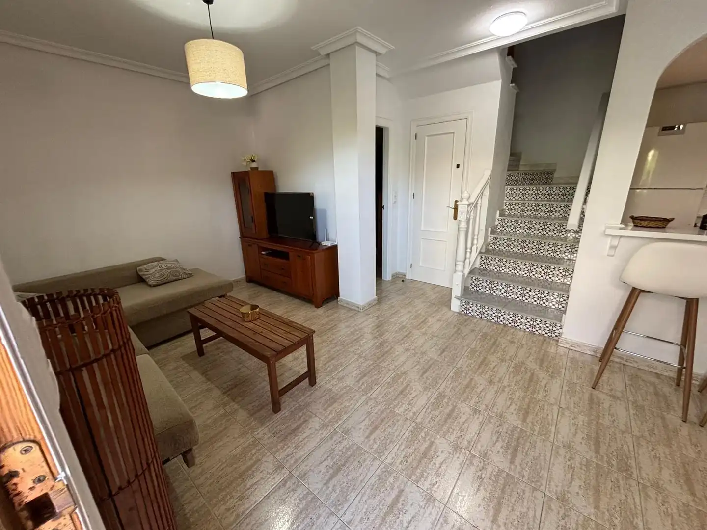 Sala d'estar de Casa o xalet de lloguer en Pilar de la Horadada amb Terrassa i Piscina comunitària