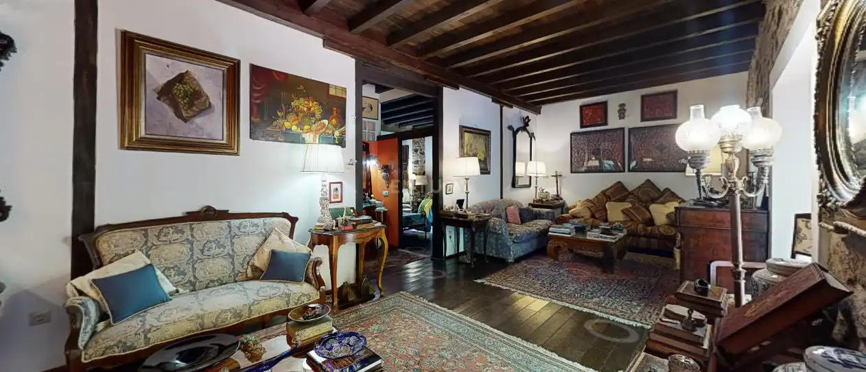 Living room of Houses for sale in Piedrabuena  with Air Conditioner, Private garden and Storage room