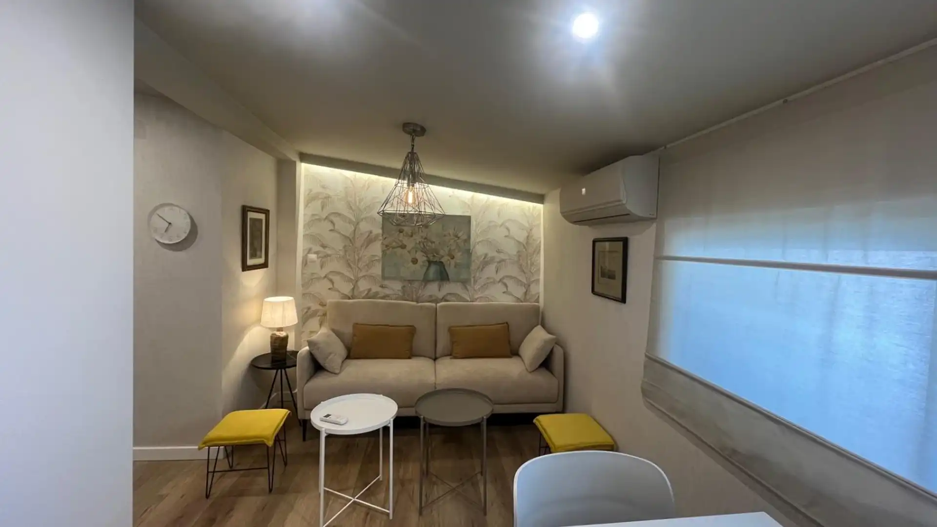 Sala de estar de Apartamento de alquiler en Málaga Capital con Aire acondicionado y Amueblado