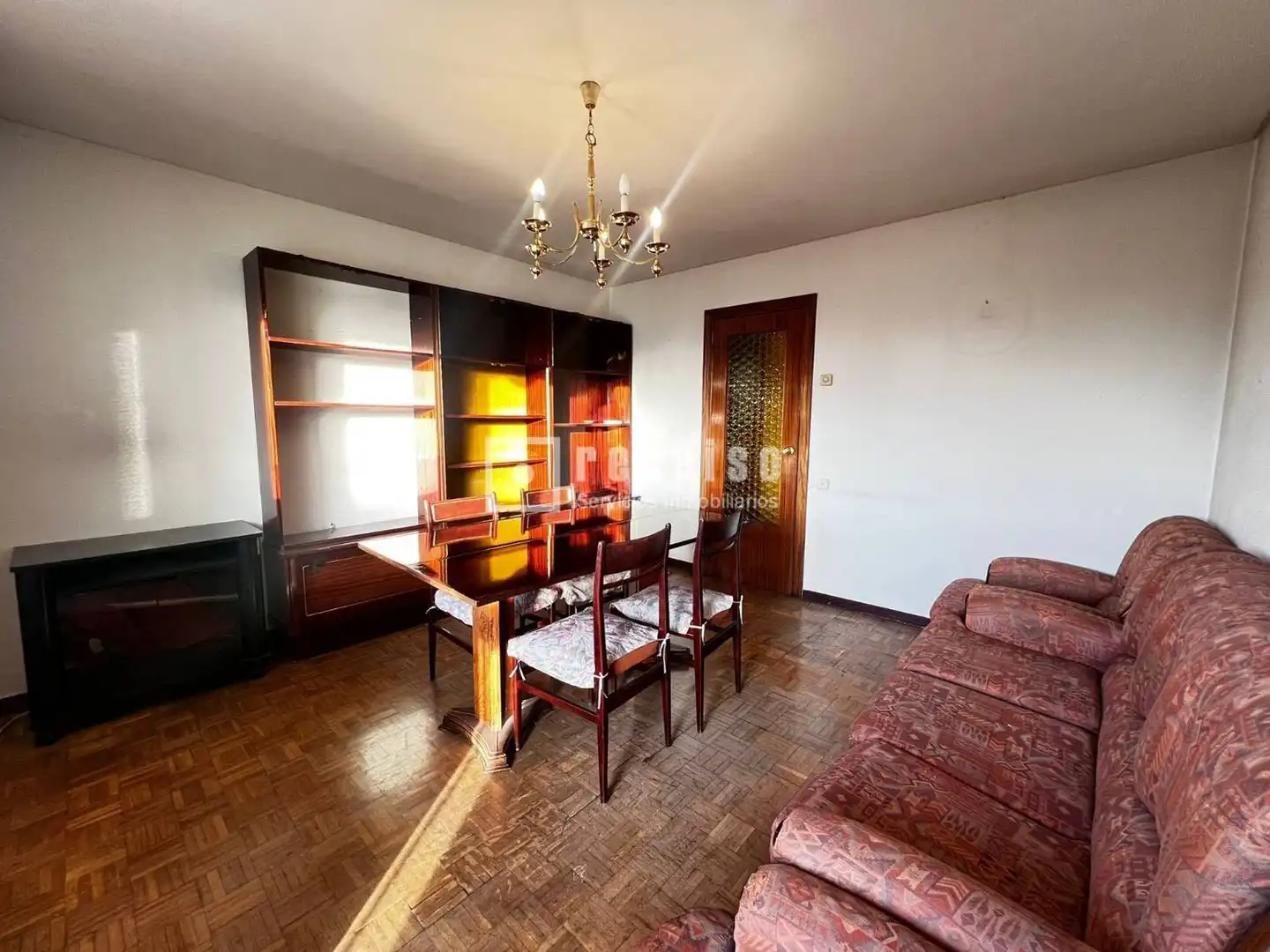 Sala de estar de Piso en venta en Madrid con Parquet y Terraza