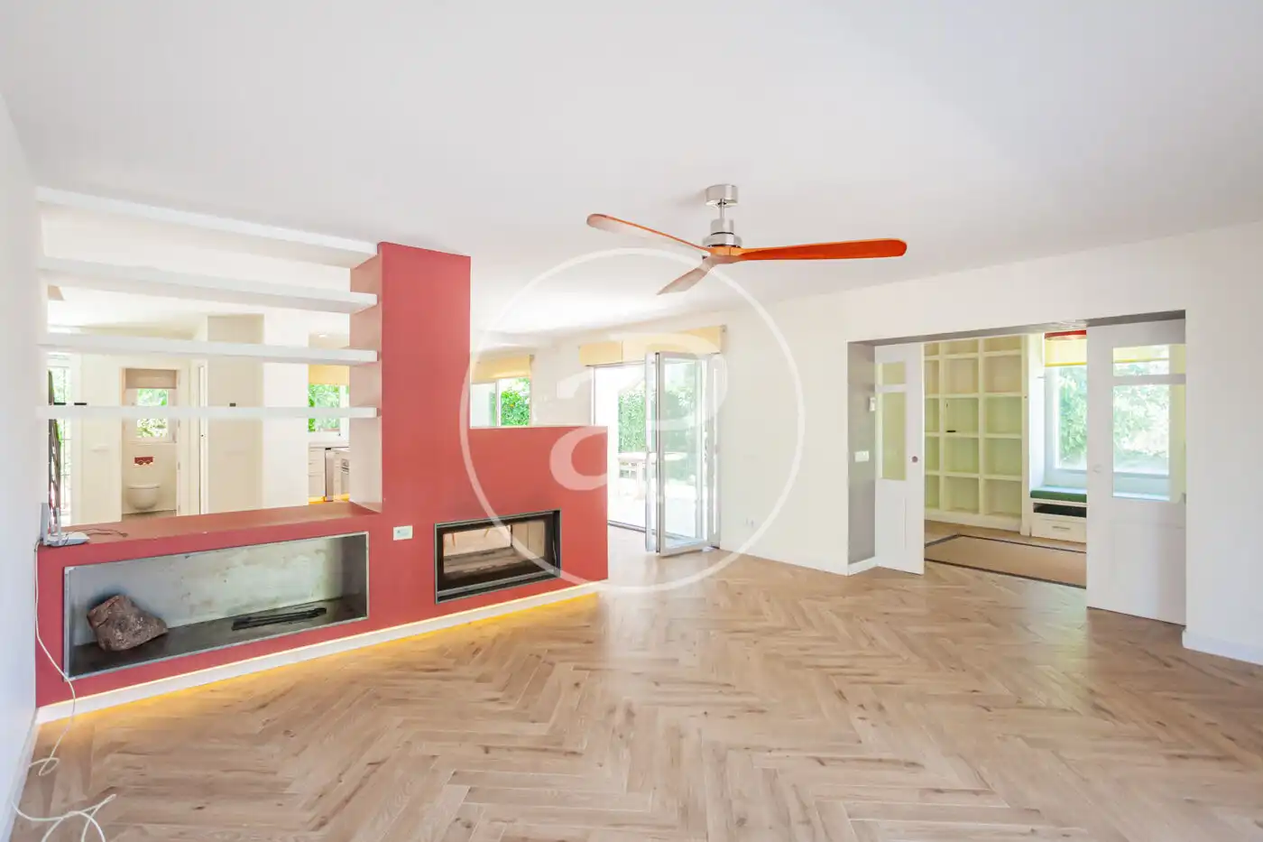 Sala de estar de Casa o chalet de alquiler en Madrid con Aire acondicionado, Calefacción y Jardín privado